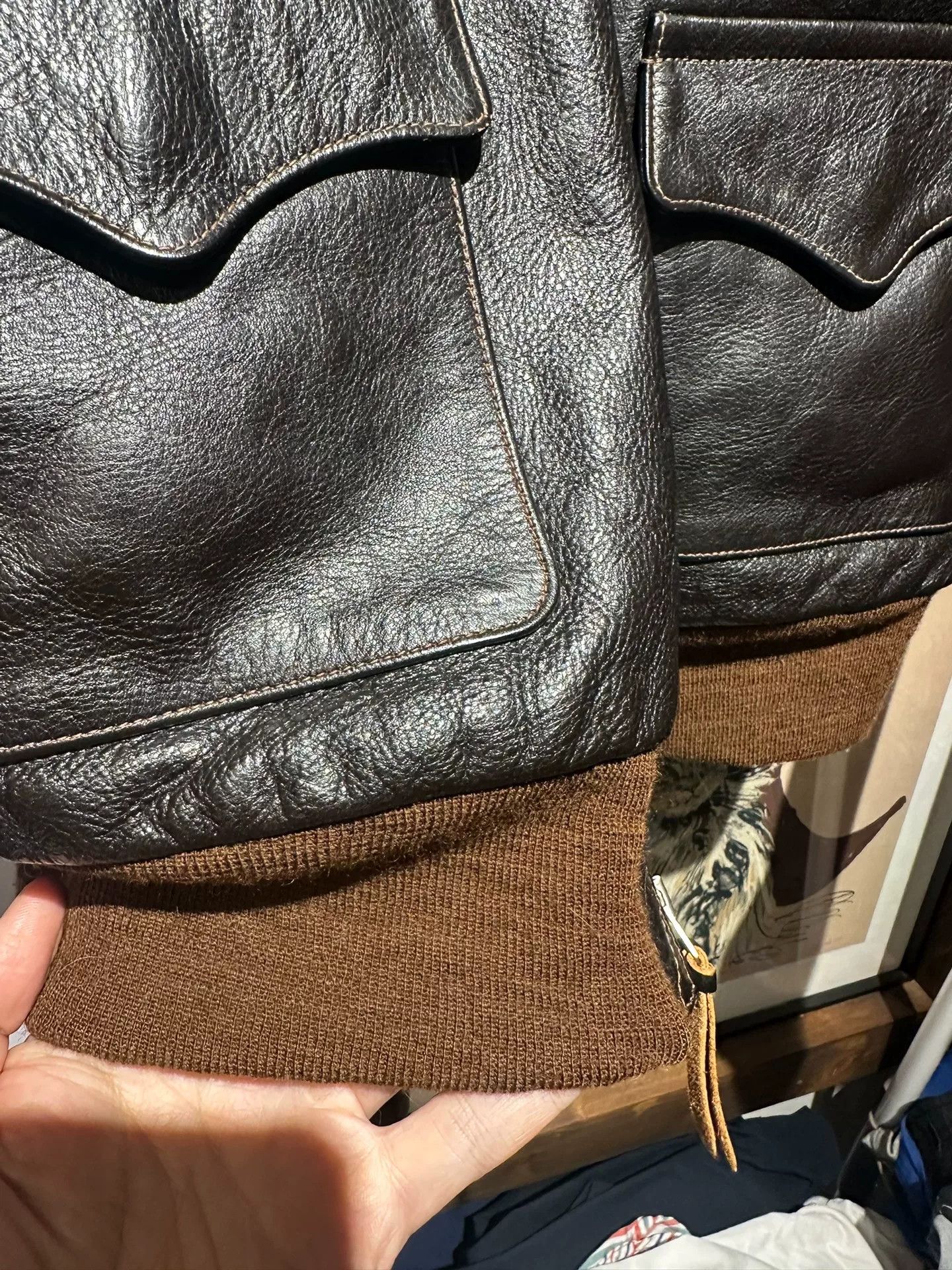 The Real McCoy's The Real McCoy's TYPE A-2 Leather Jacket Size US S / EU 44-46 / 1 - 2 Thumbnail