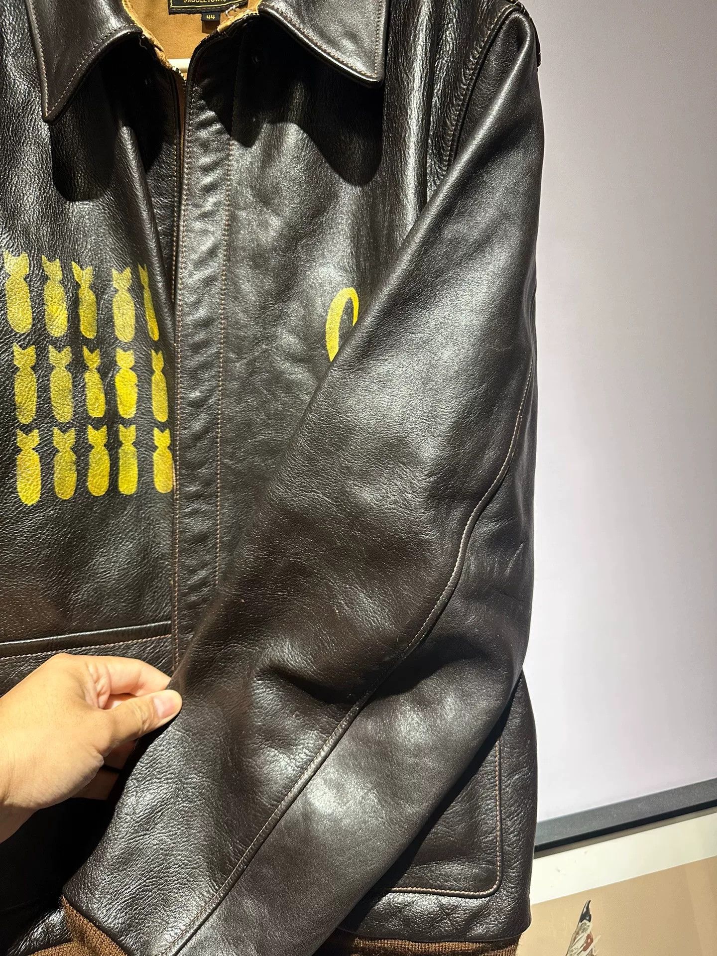 The Real McCoy's The Real McCoy's TYPE A-2 Leather Jacket Size US S / EU 44-46 / 1 - 4 Thumbnail