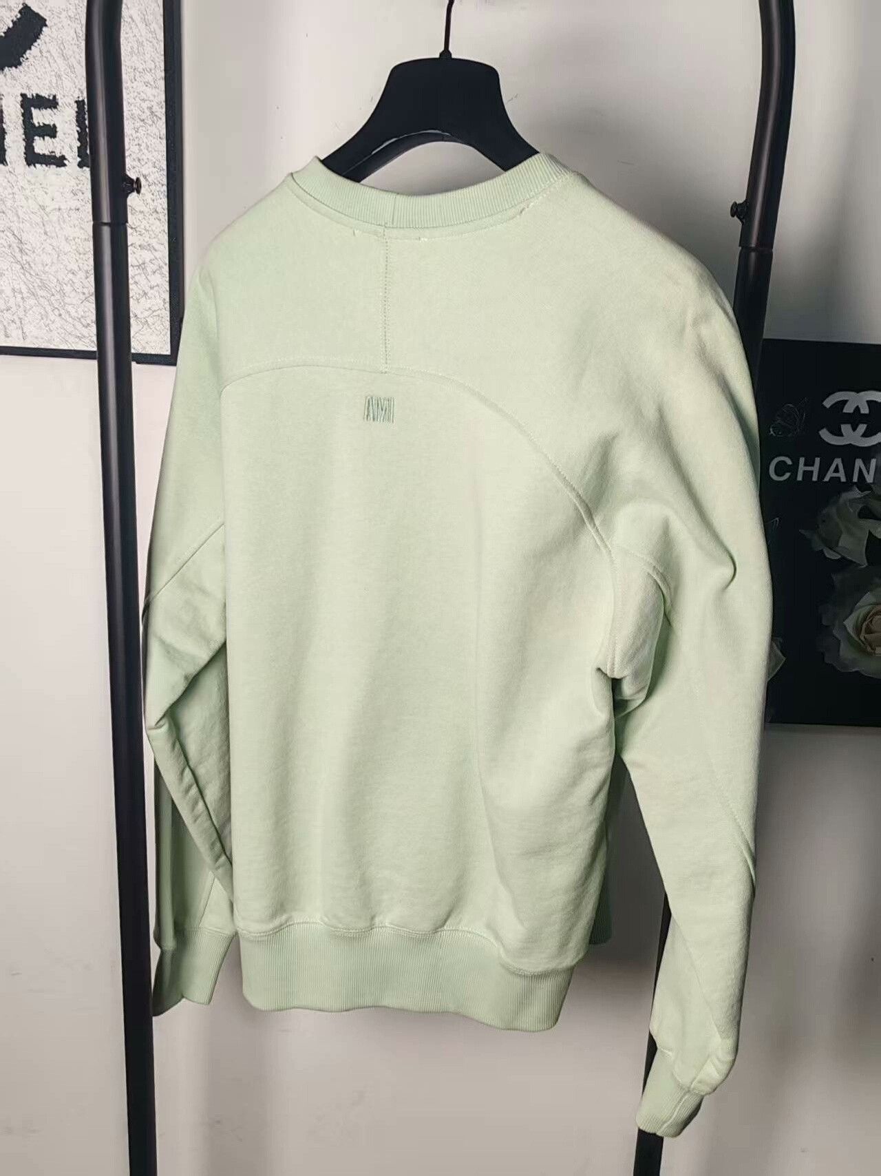 AMI Authentic ami Sweatshirt in Mint Green Size US M / EU 48-50 / 2 - 2 Thumbnail