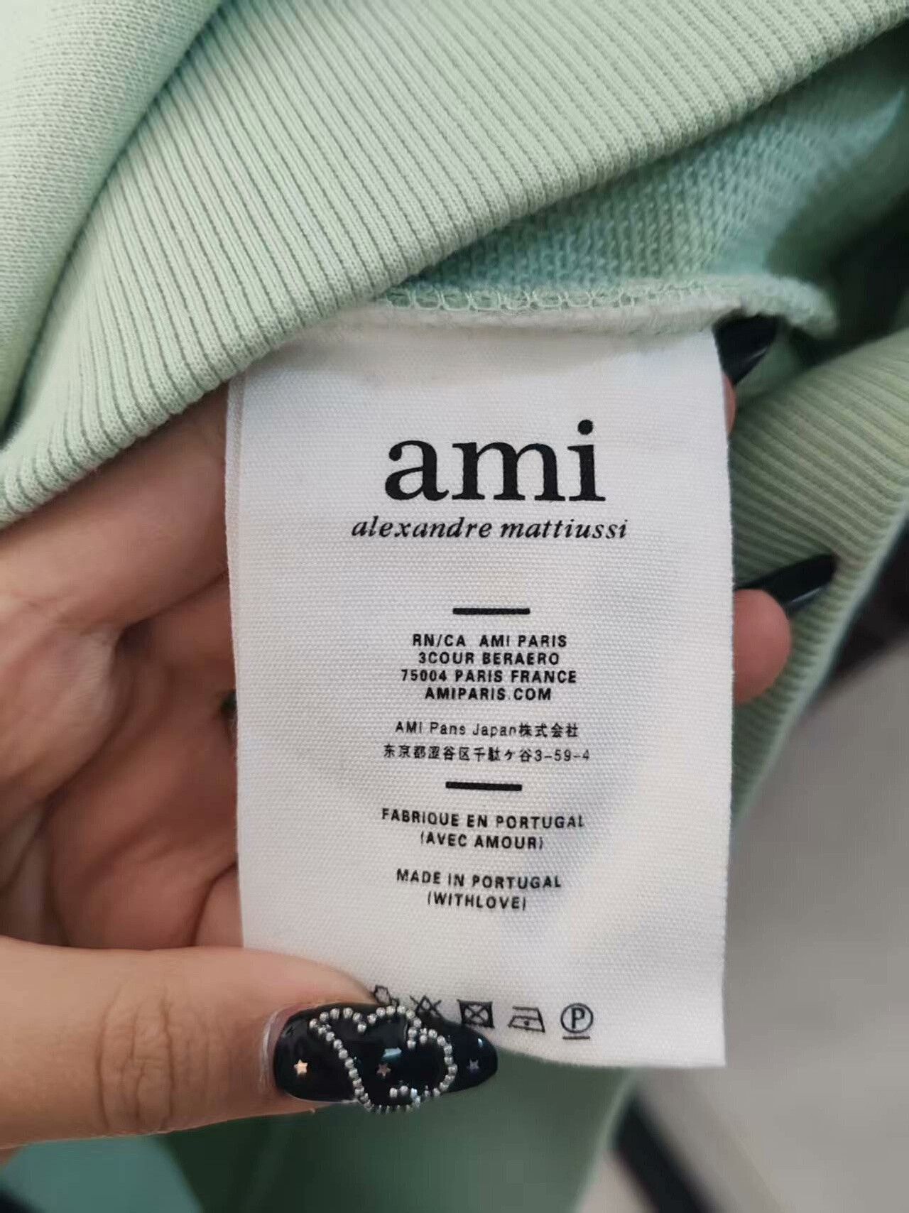 AMI Authentic ami Sweatshirt in Mint Green Size US M / EU 48-50 / 2 - 5 Thumbnail