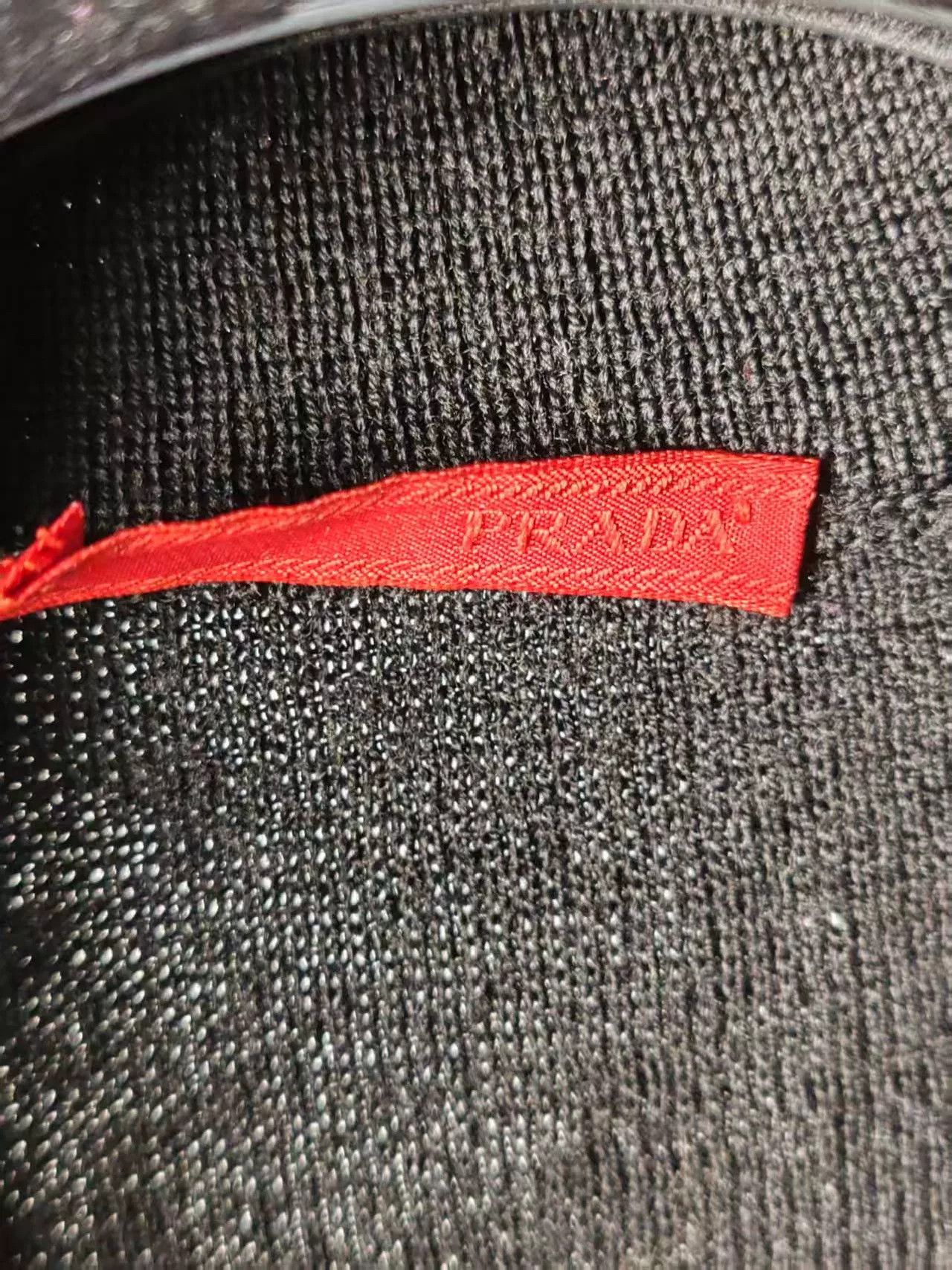 Prada Prada Logo Wool Coat with Stripe Detail Size US M / EU 48-50 / 2 - 3 Thumbnail