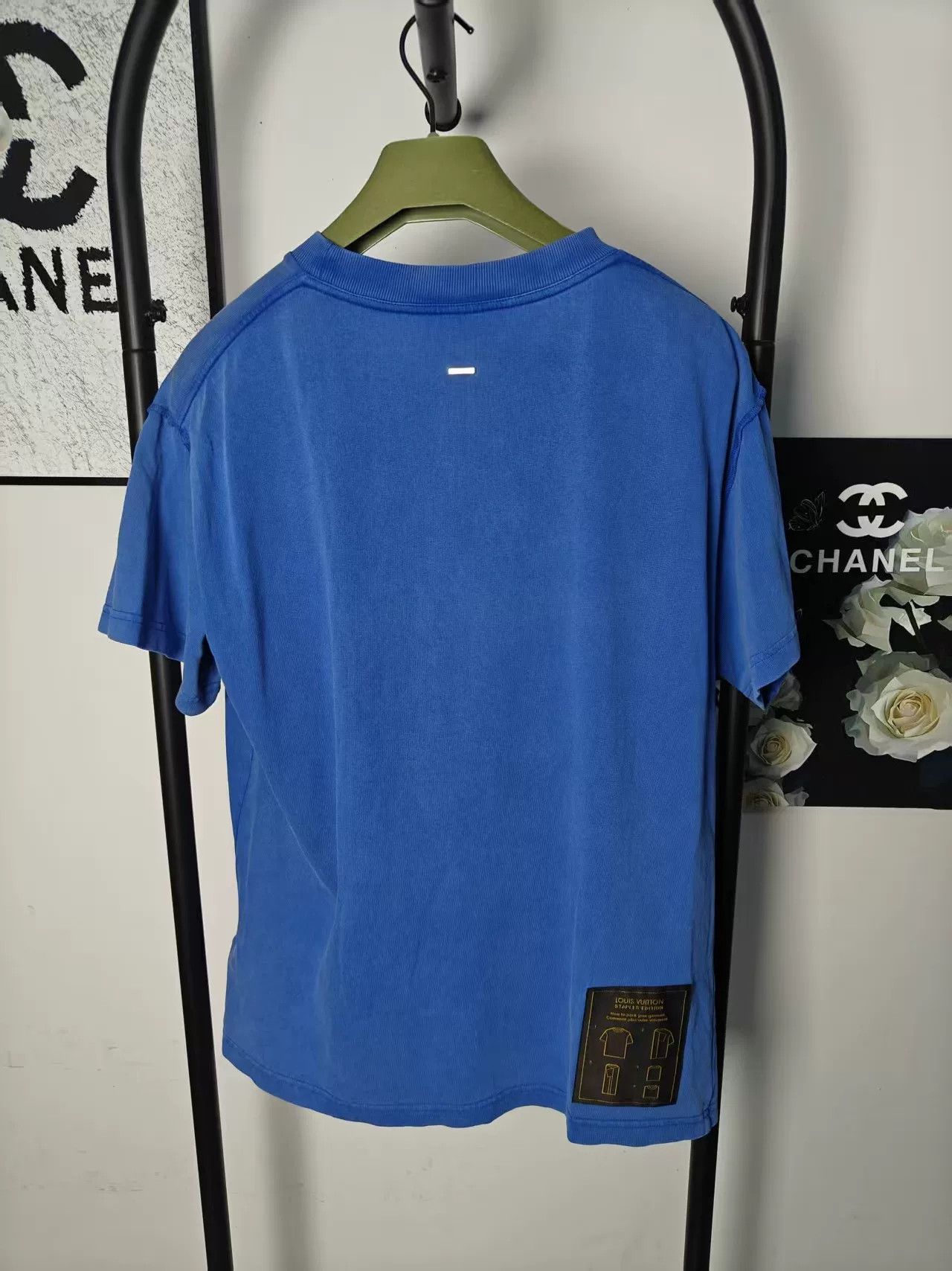 LVXWA Louis Vuitton Short Sleeve Shirt Blue Size US M / EU 48-50 / 2 - 2 Thumbnail