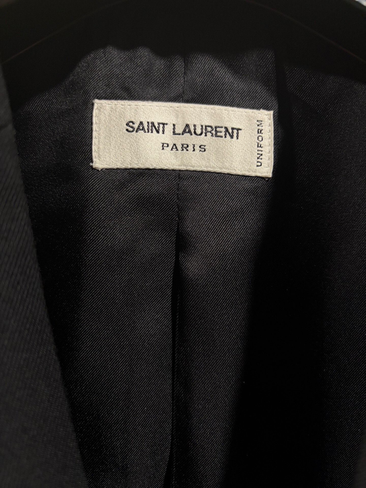 Yves Saint Laurent Saint Laurent Women’s Smoking Jacket F40 Size S / US 4 / IT 40 - 3 Thumbnail
