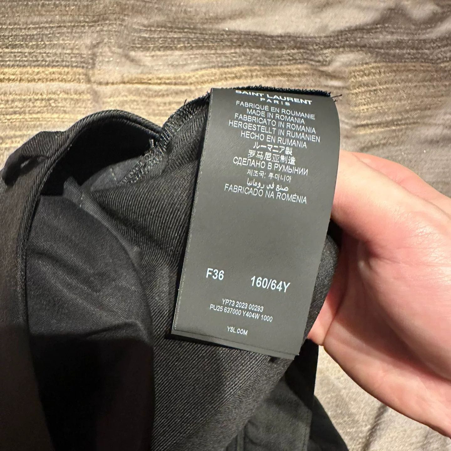 Saint Laurent Paris Saint Laurent Women's Black Trousers F36 Size 36" / US 14 / IT 50 - 3 Thumbnail