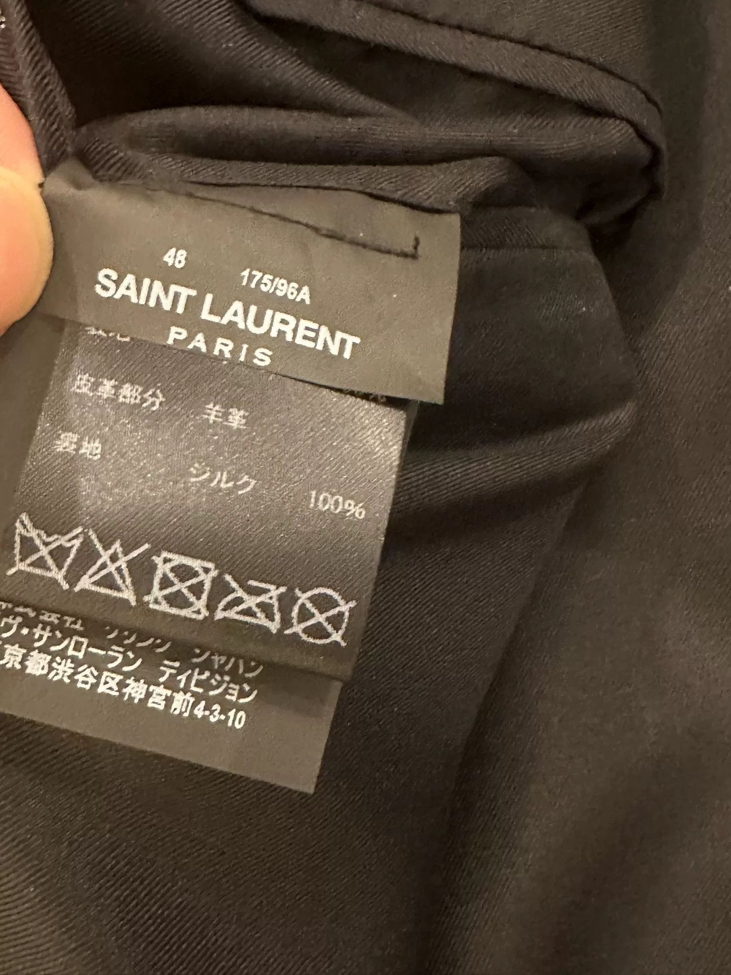 Saint Laurent Paris Saint Laurent Black Houndstooth Embroidered Jacket Size US M / EU 48-50 / 2 - 5 Thumbnail