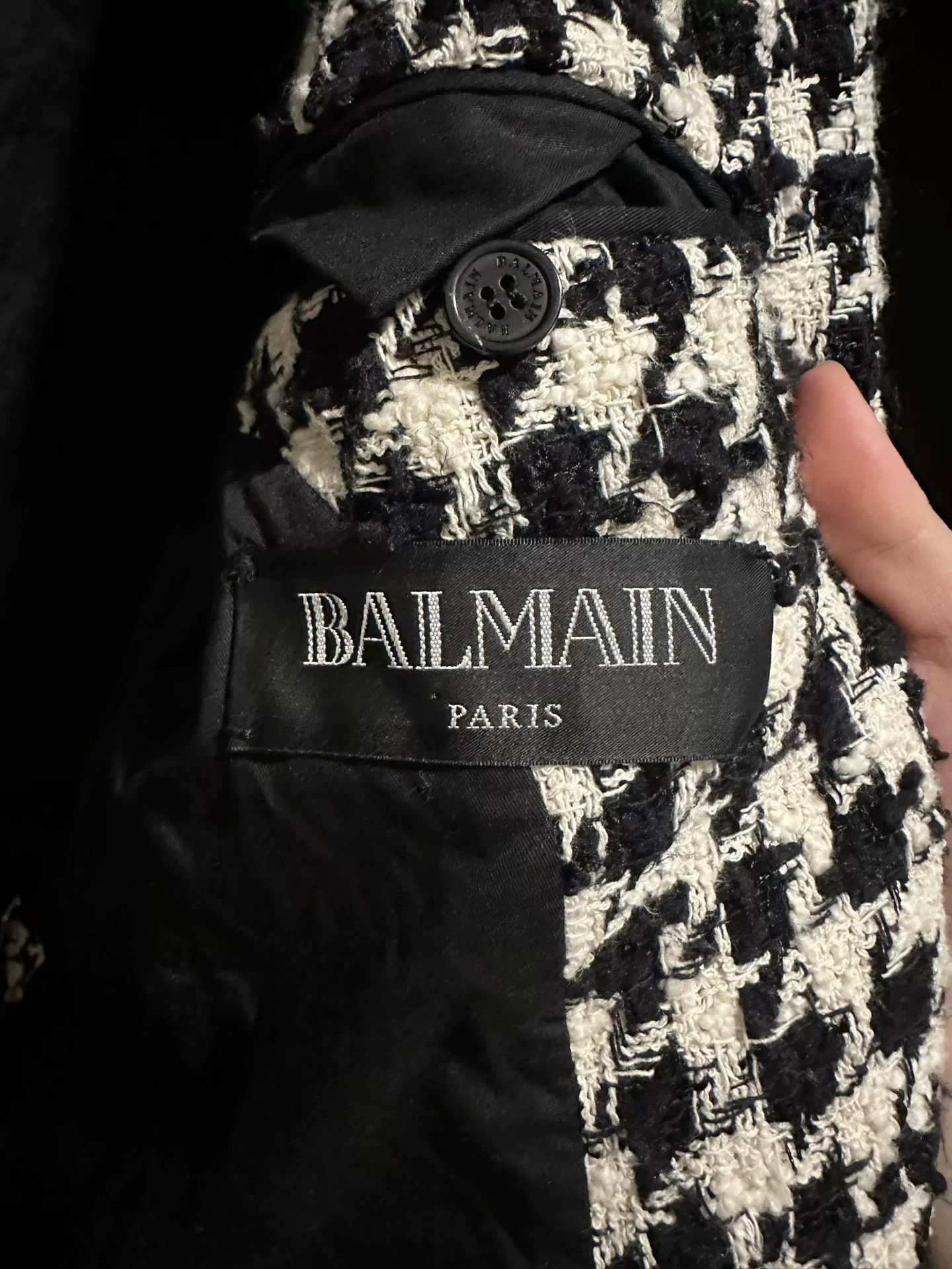 Balmain Balmain Houndstooth Blazer Size 48 Size L / US 10 / IT 46 - 6 Thumbnail