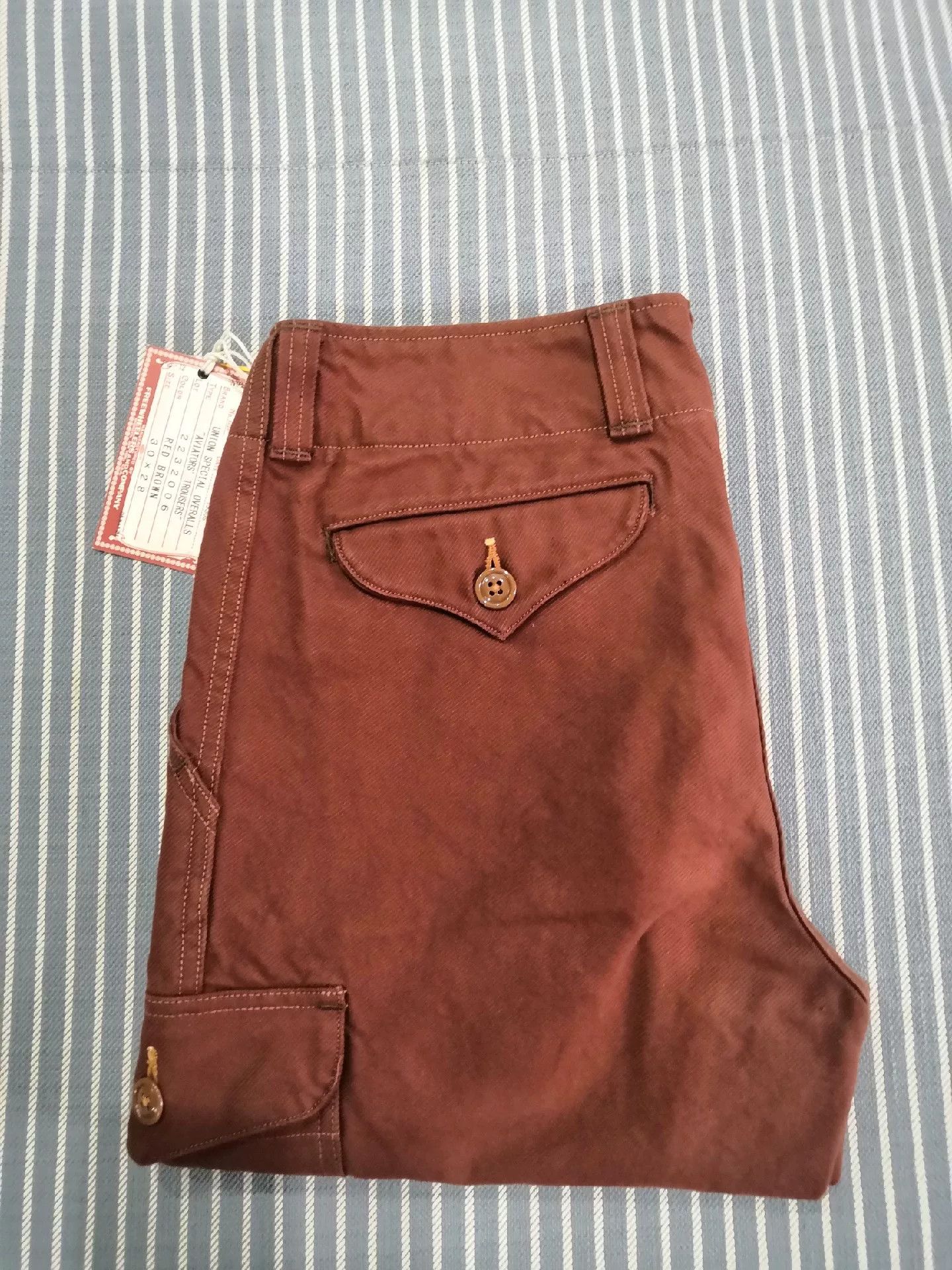 Freewheelers Freewheelers Aviators Trousers Red Brown Size US 30 / EU 46 - 5 Thumbnail