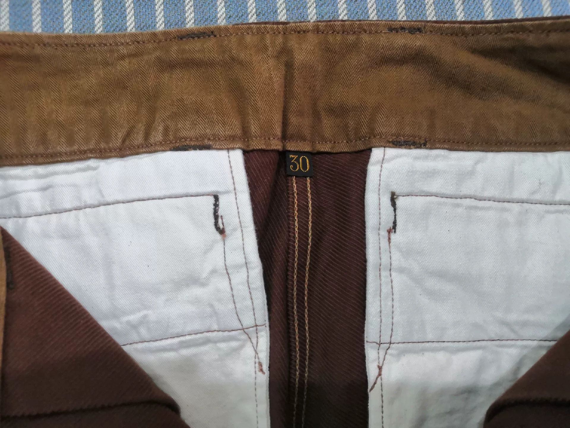 Freewheelers Freewheelers Aviators Trousers Red Brown Size US 30 / EU 46 - 3 Thumbnail