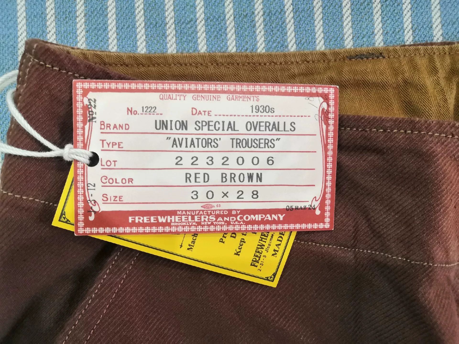 Freewheelers Freewheelers Aviators Trousers Red Brown Size US 30 / EU 46 - 4 Thumbnail