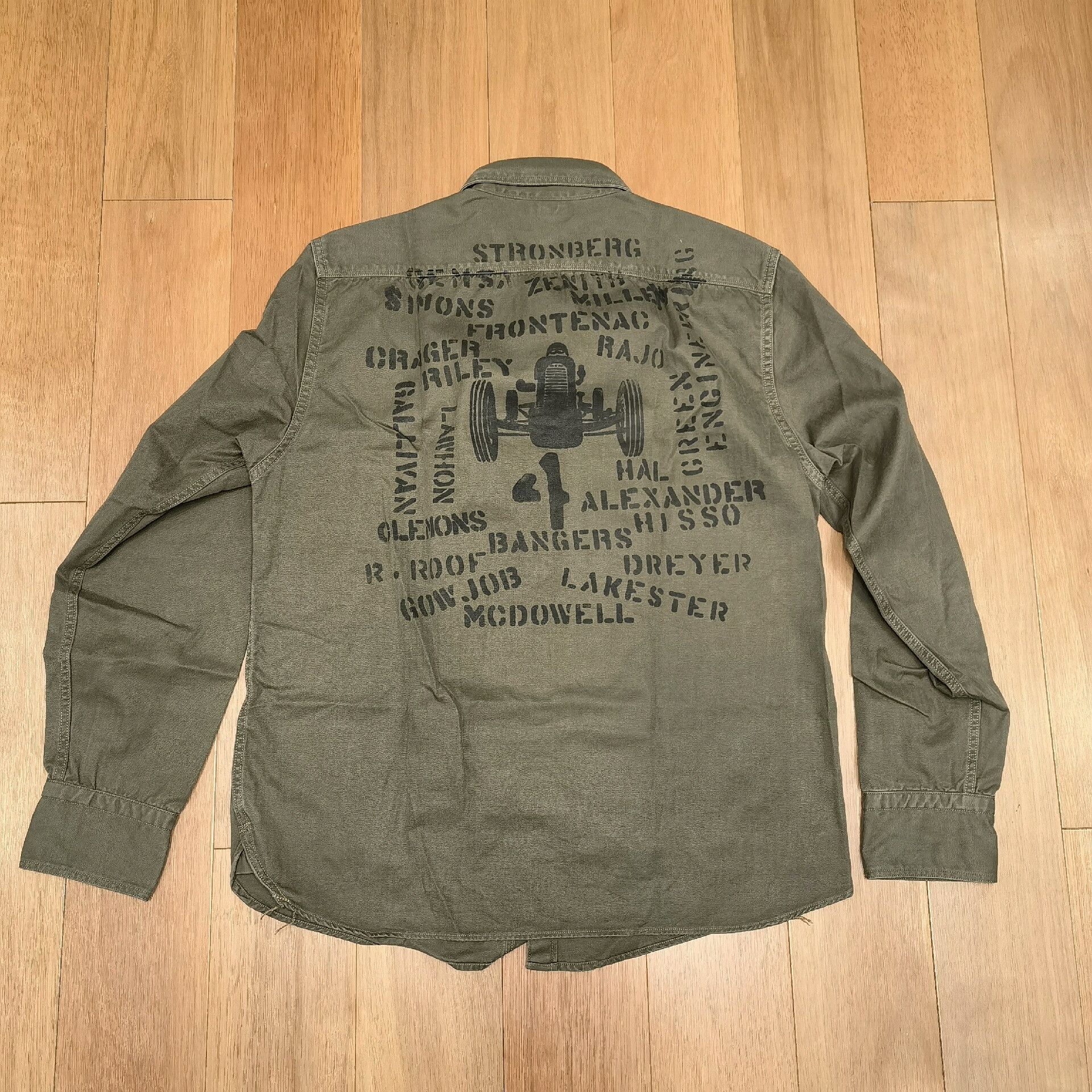 Freewheelers Vintage Frontry Spec Olive Green Shirt Size US L / EU 52-54 / 3 - 9 Thumbnail