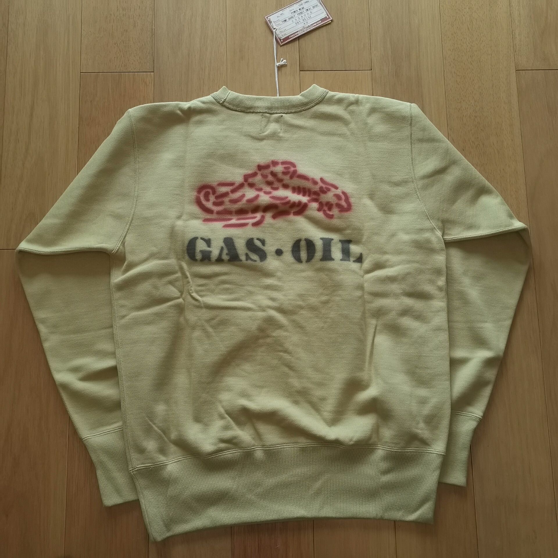 Freewheelers Vintage Style Gas Oil Sweatshirt Size US L / EU 52-54 / 3 - 3 Thumbnail