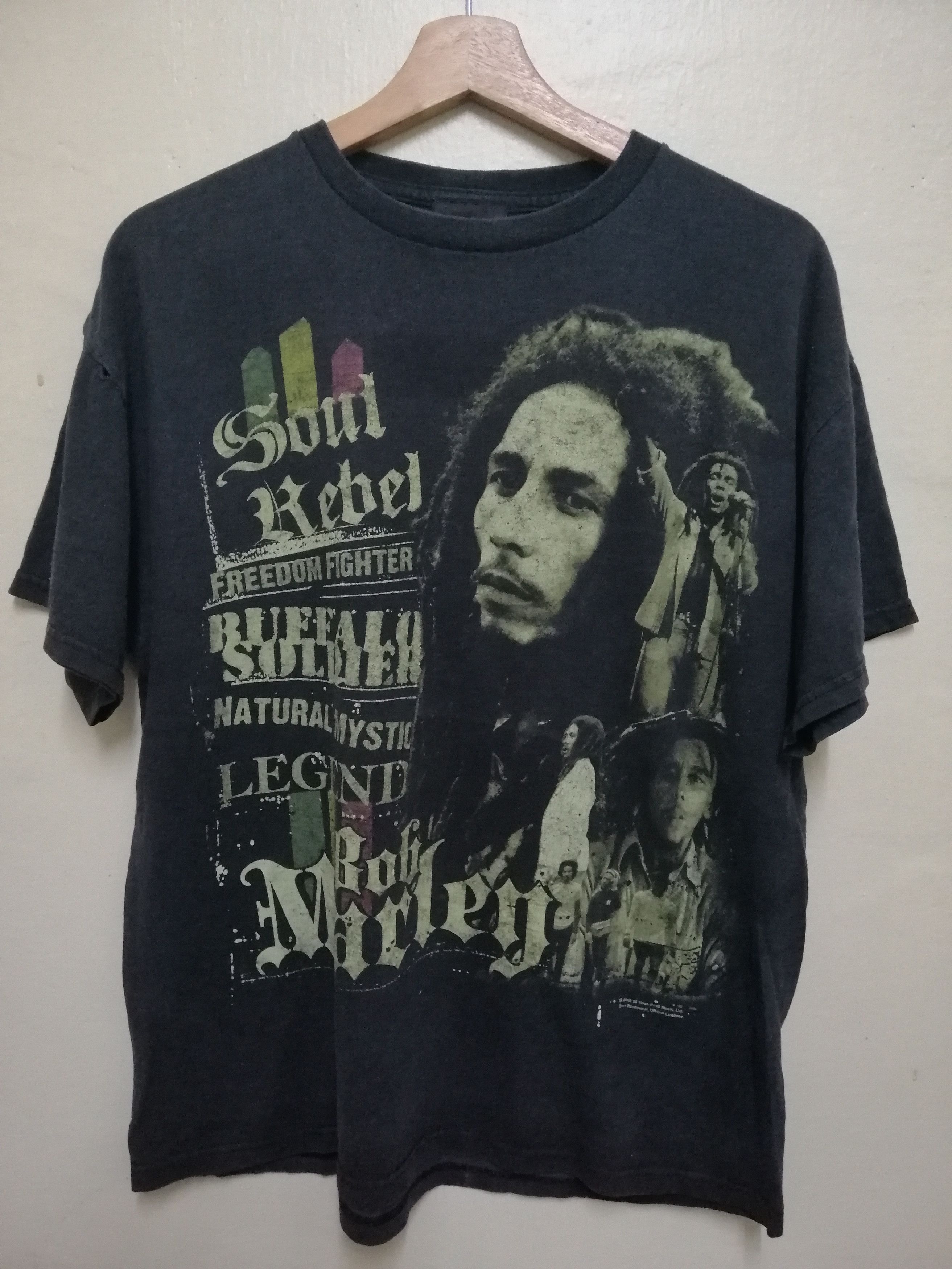 Bob Marley Vintage Bob Marley Soul Rebel Freedom Tshirt Size US L / EU 52-54 / 3 - 1 Thumbnail