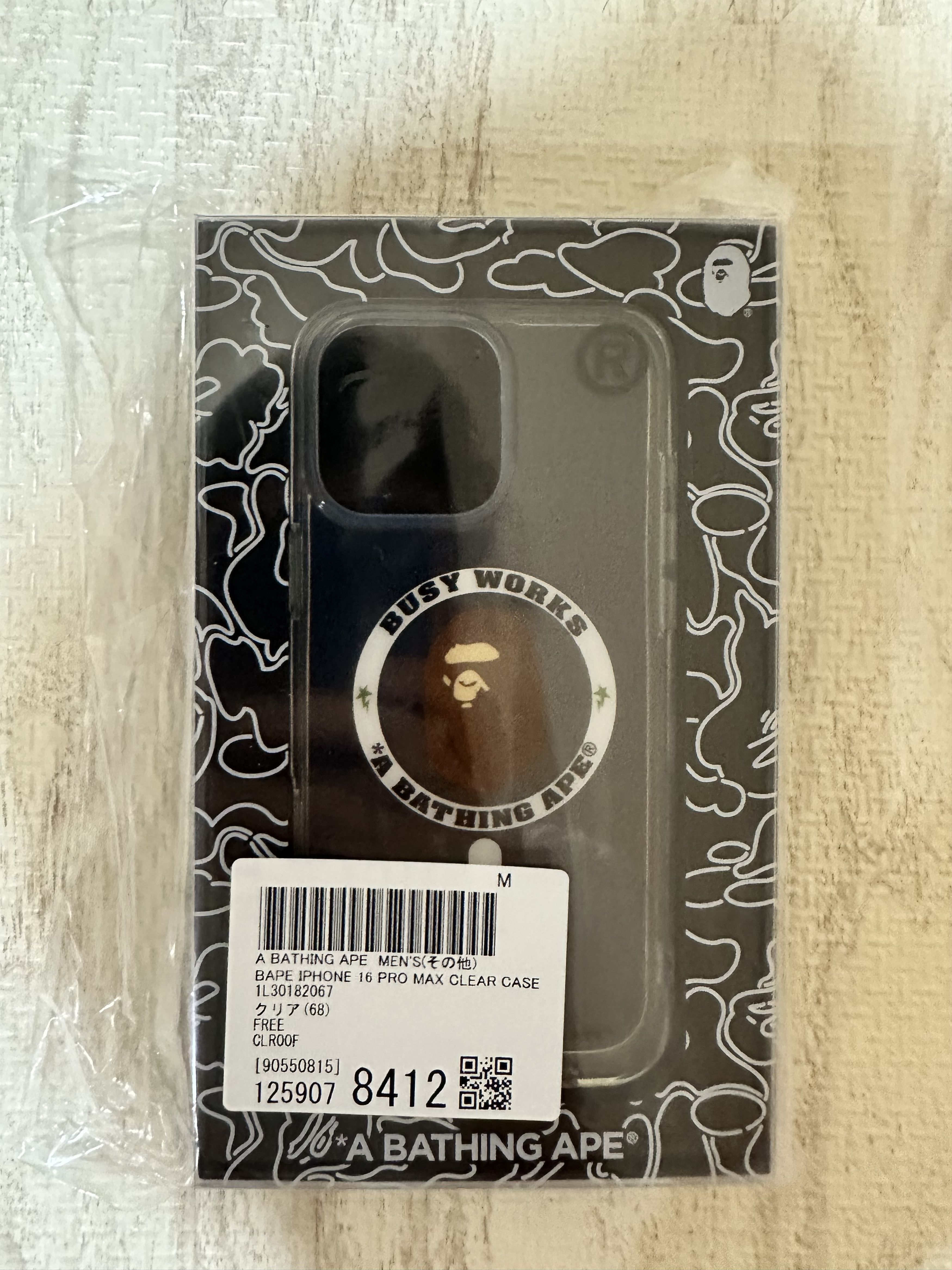 Bape A BATHING APE APE HEAD IPHONE 16 PRO MAX CLEAR CASE Size ONE SIZE - 2 Thumbnail