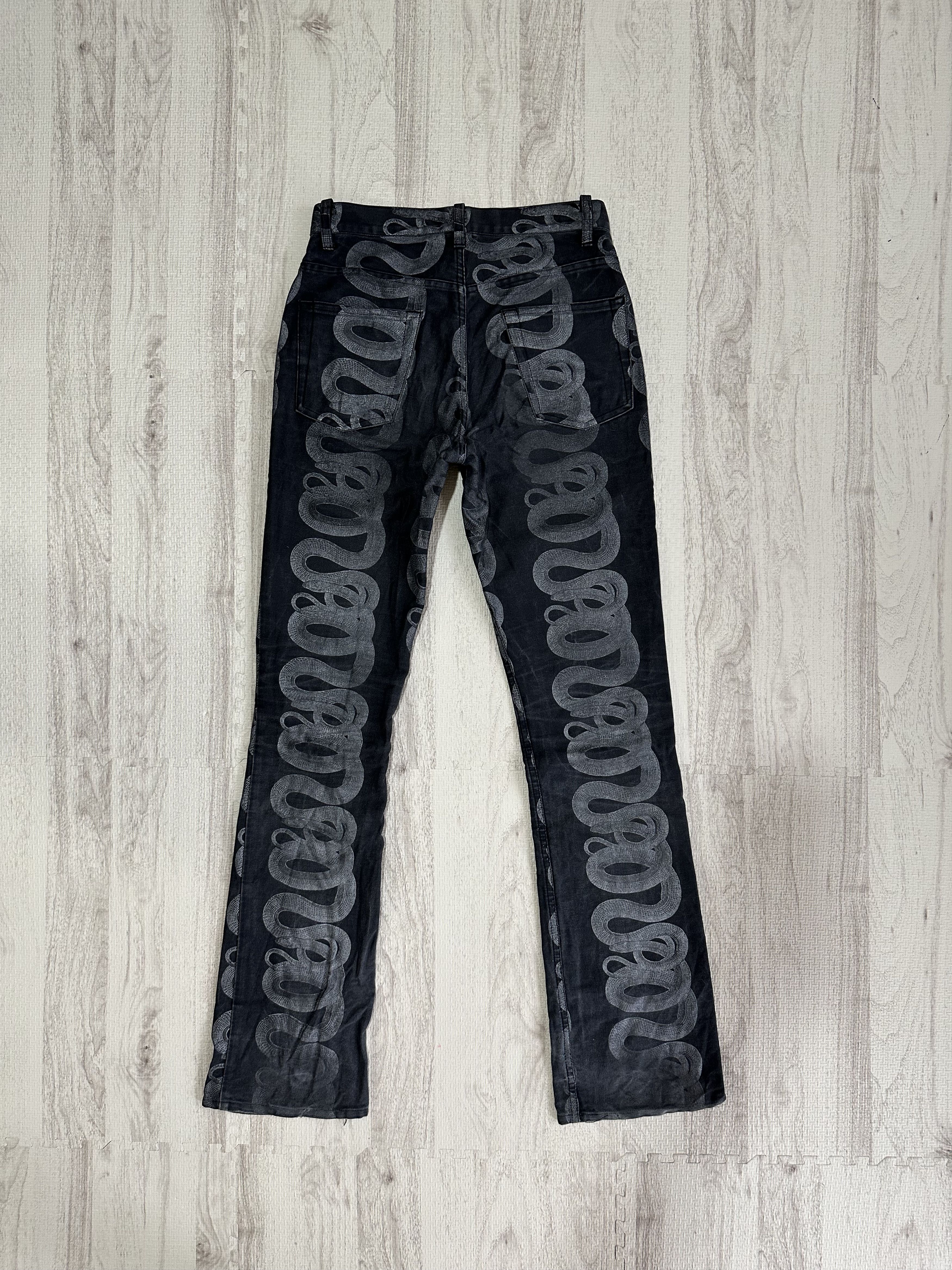 Hysteric Glamour Hysteric Glamour Snake Loop skinny denim pants black size 28 Size US 28 / EU 44 - 10 Thumbnail