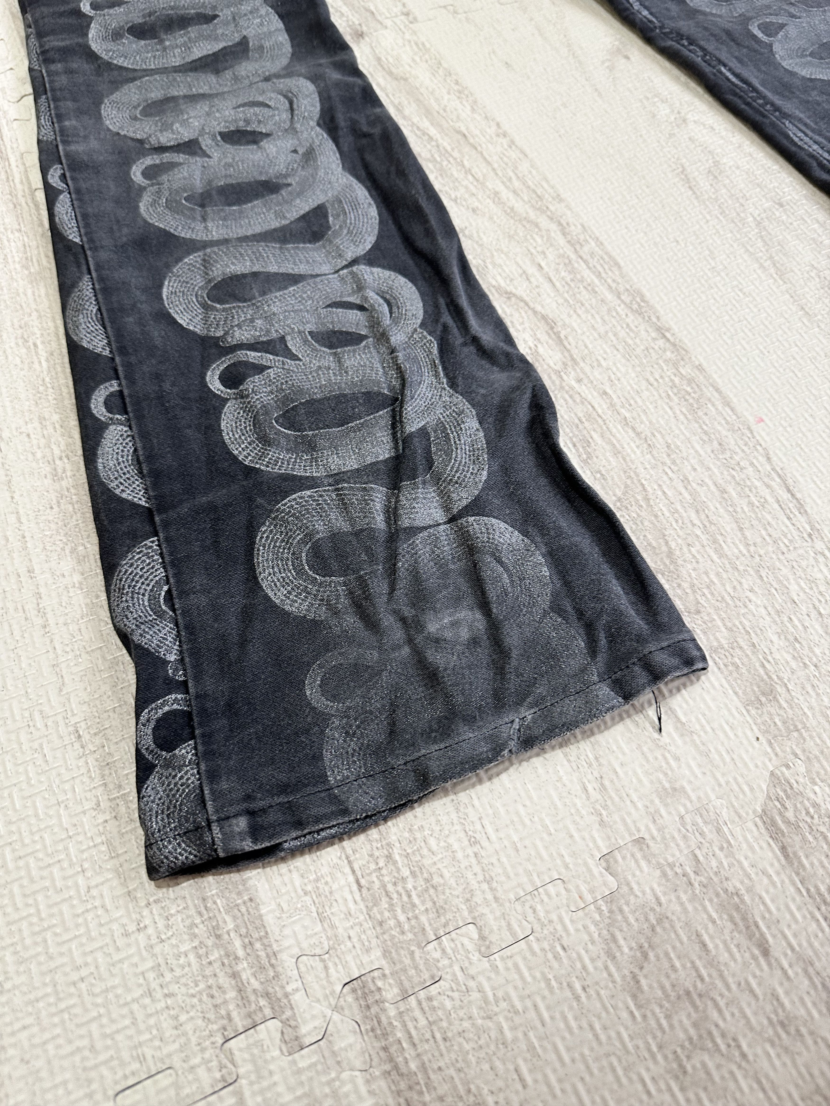 Hysteric Glamour Hysteric Glamour Snake Loop skinny denim pants black size 28 Size US 28 / EU 44 - 12 Thumbnail