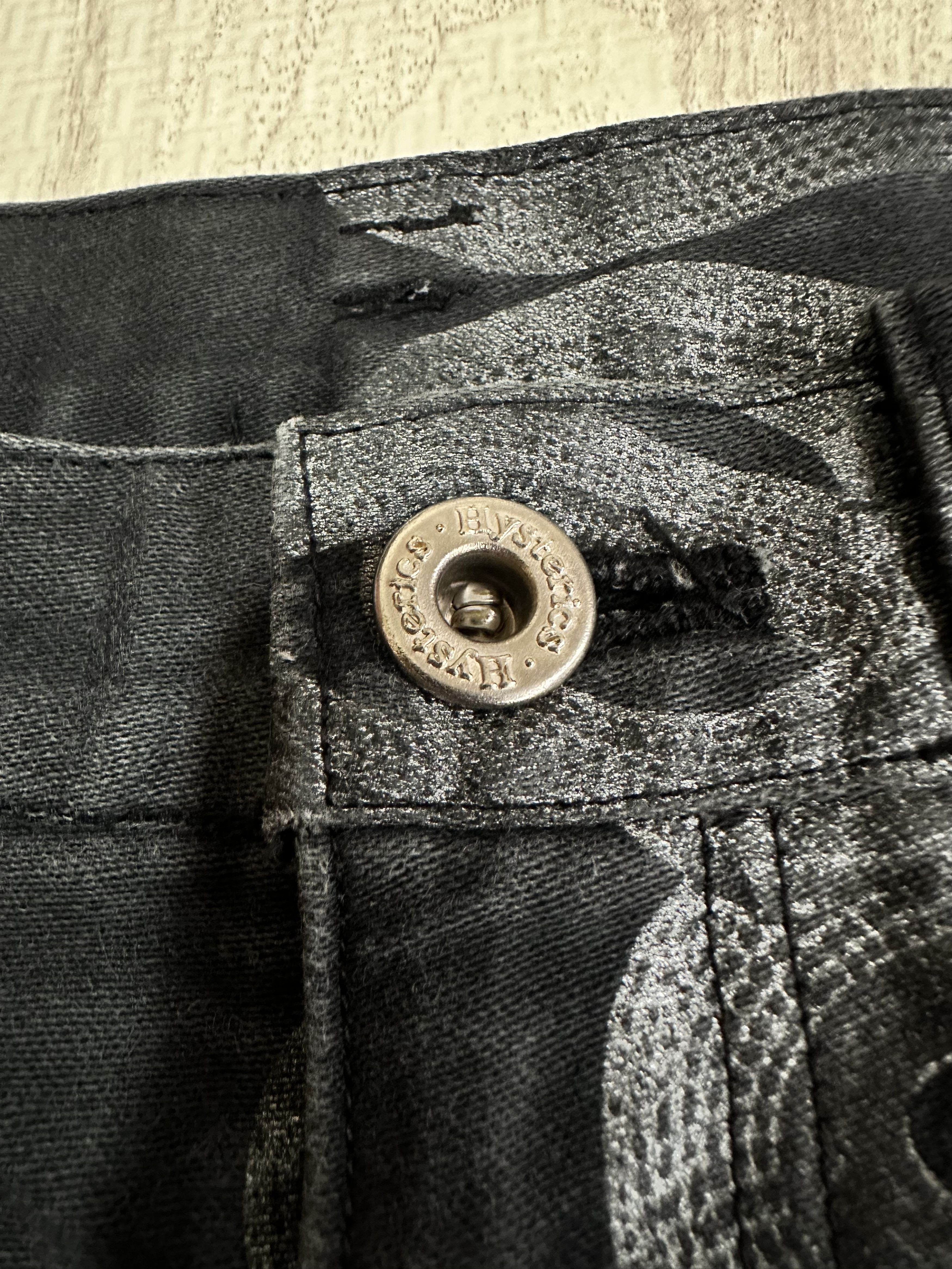 Hysteric Glamour Hysteric Glamour Snake Loop skinny denim pants black size 28 Size US 28 / EU 44 - 4 Thumbnail