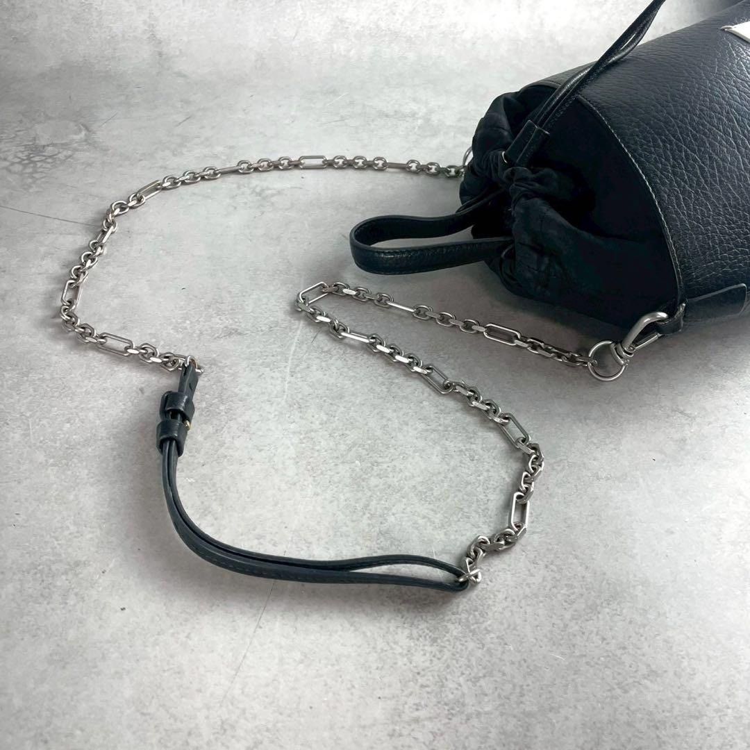 Maison Margiela MAISON MARGIELA 19SS Leather Bucket Shoulder Bag Black Size ONE SIZE - 7 Thumbnail
