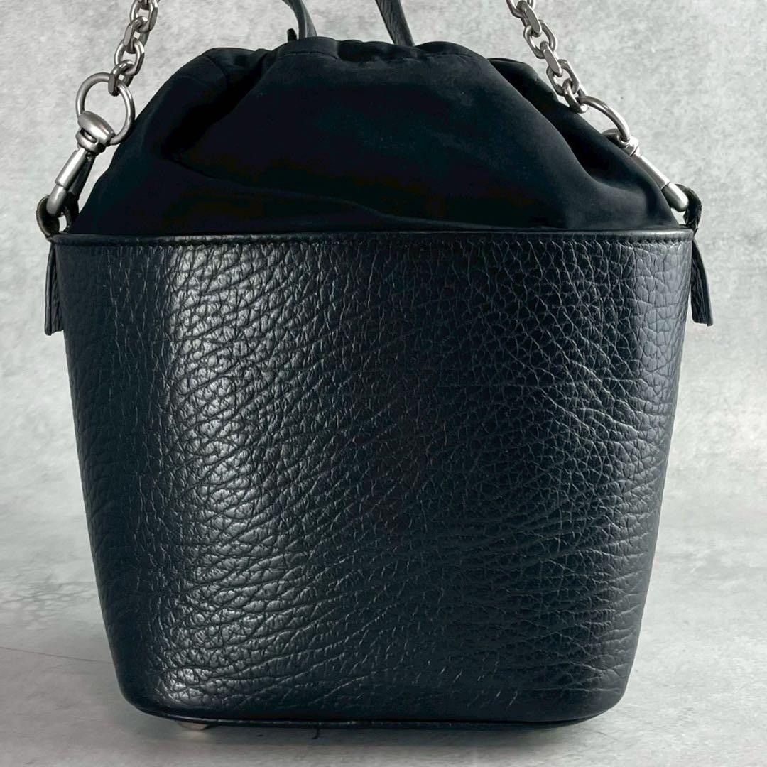 Maison Margiela MAISON MARGIELA 19SS Leather Bucket Shoulder Bag Black Size ONE SIZE - 4 Thumbnail