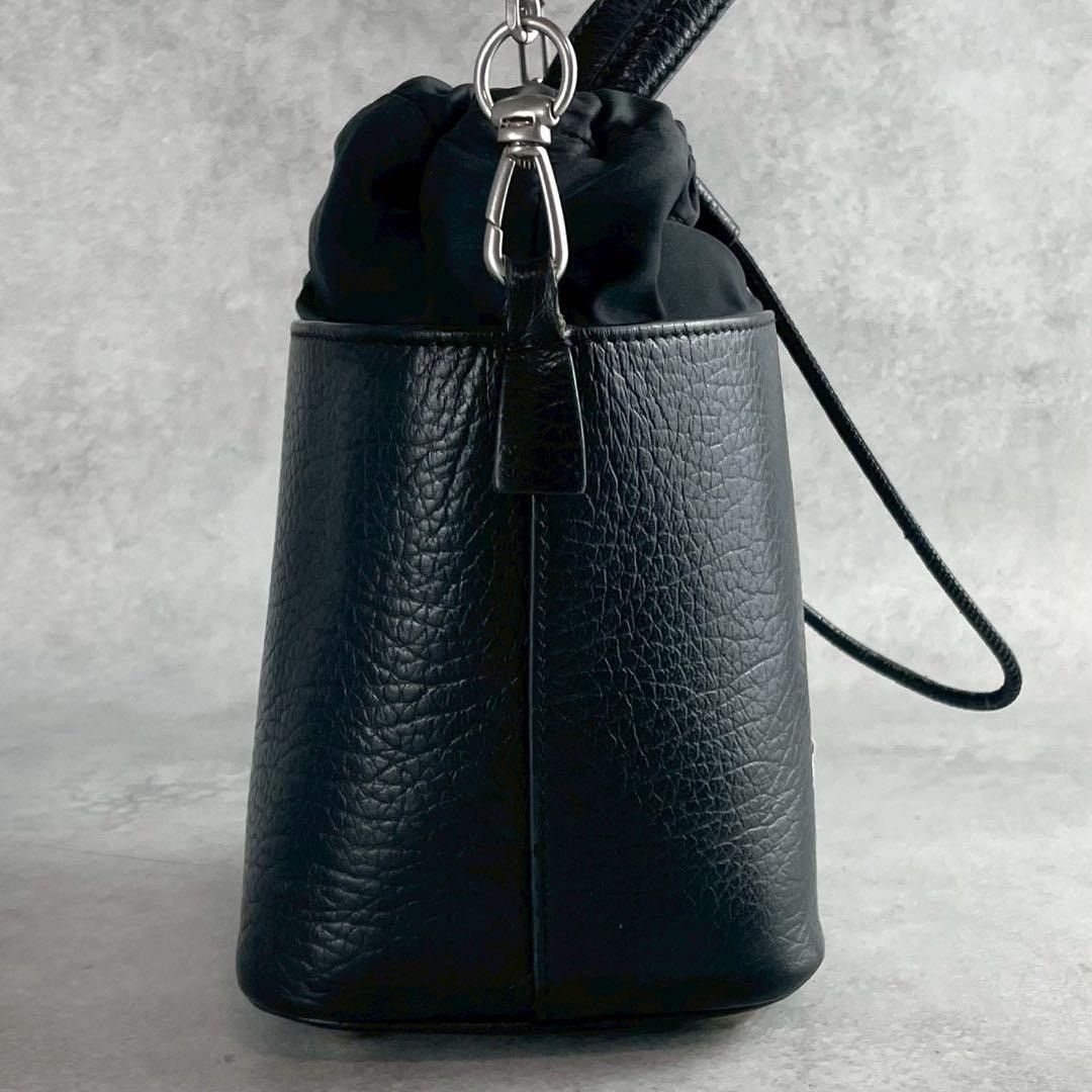 Maison Margiela MAISON MARGIELA 19SS Leather Bucket Shoulder Bag Black Size ONE SIZE - 5 Thumbnail