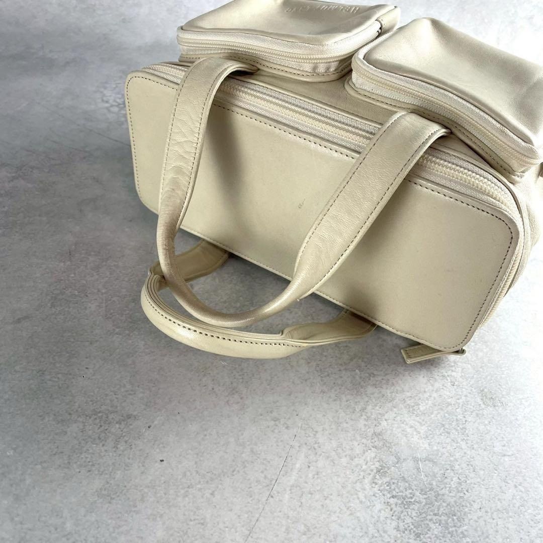 Helmut Lang HELMUT LANG Handbag Lamb Leather White Size ONE SIZE - 7 Thumbnail