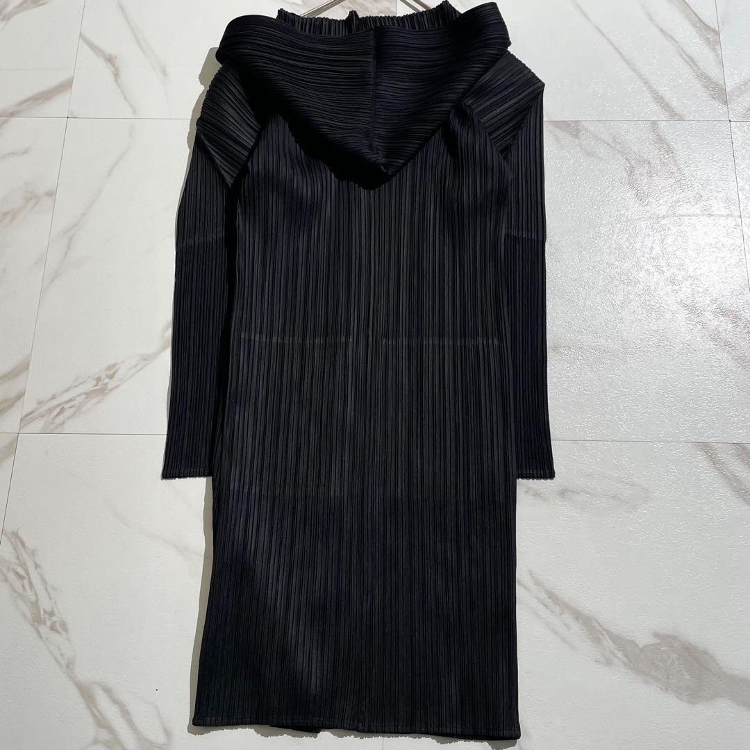 Issey Miyake ISSEY MIYAKE PLEATS PLEASE long Hooded coat Black Size 3 Size US L / EU 52-54 / 3 - 4 Thumbnail