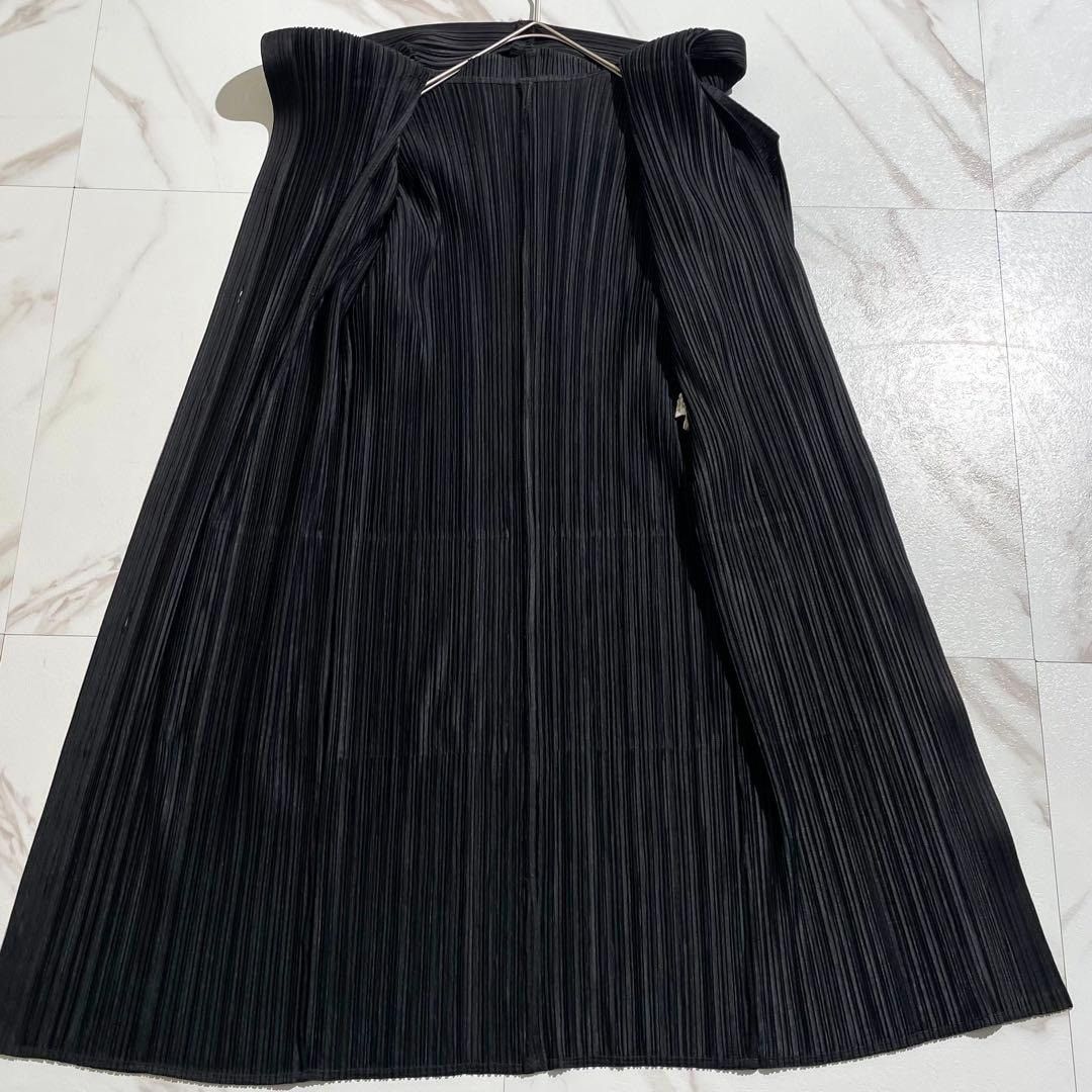 Issey Miyake ISSEY MIYAKE PLEATS PLEASE long Hooded coat Black Size 3 Size US L / EU 52-54 / 3 - 3 Thumbnail