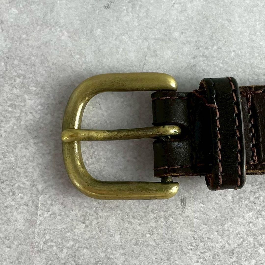 Issey Miyake ISSEY MIYAKE Leather Braiding Belt Brown Size ONE SIZE - 9 Thumbnail