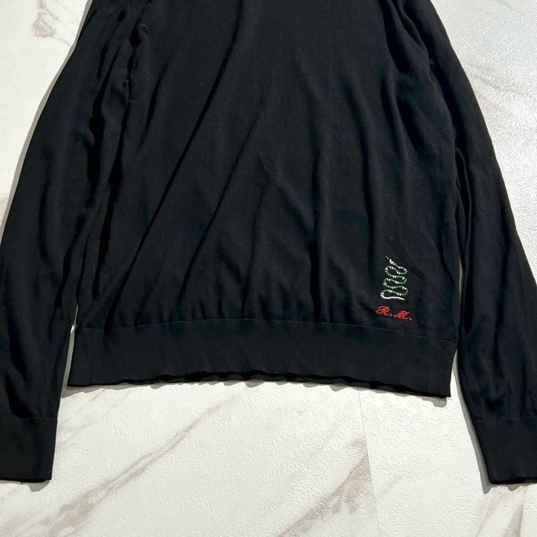 Gucci GUCCI Knit King's Snake Wool Black Size S Size US S / EU 44-46 / 1 - 8 Thumbnail