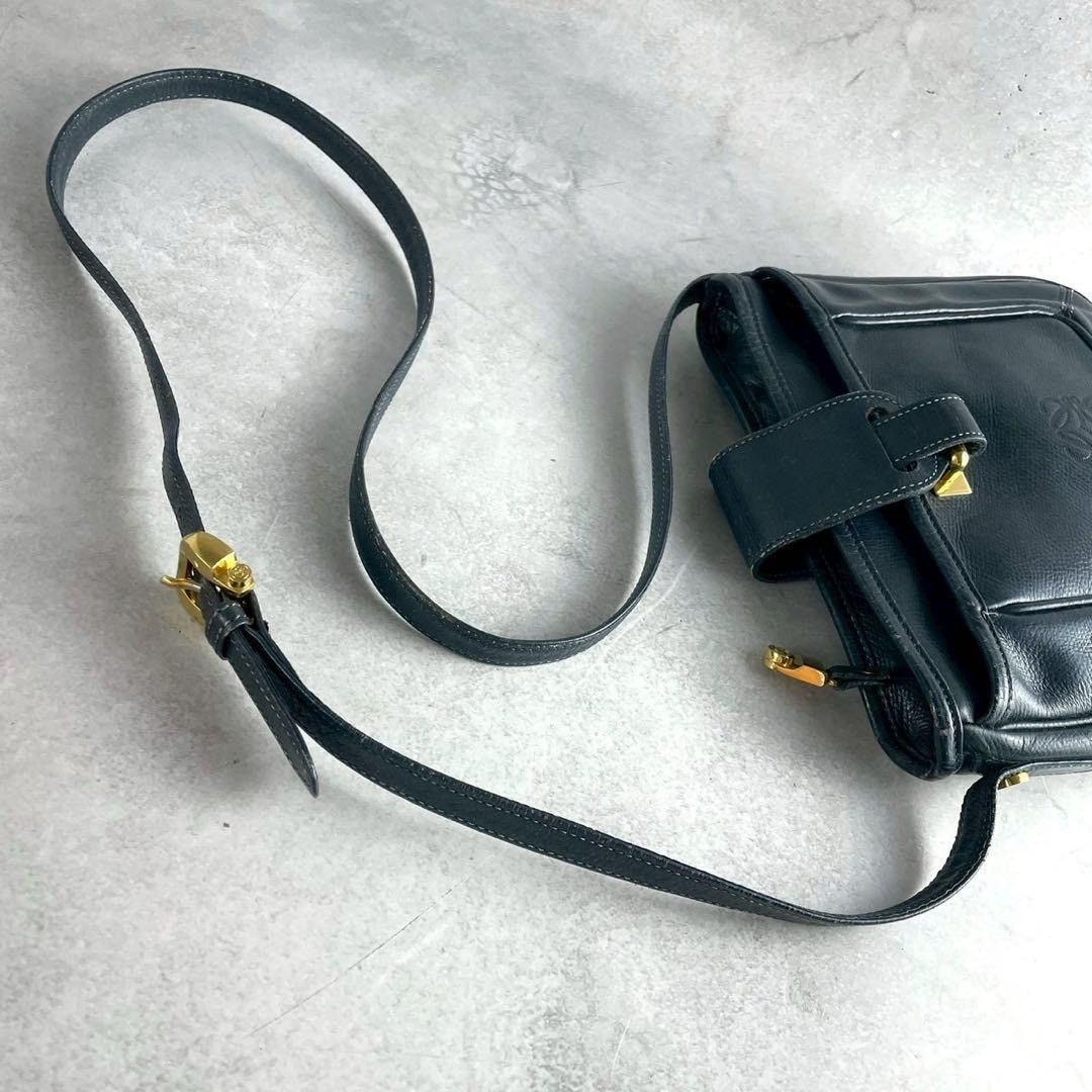 Other LOEWE Anagram Leather Shoulder Bag Navy Size ONE SIZE - 6 Thumbnail