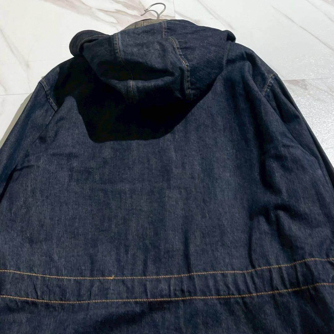 Yohji Yamamoto Y's for men 2Way Denim Hooded Coat Indigo Size L Size US L / EU 52-54 / 3 - 8 Thumbnail