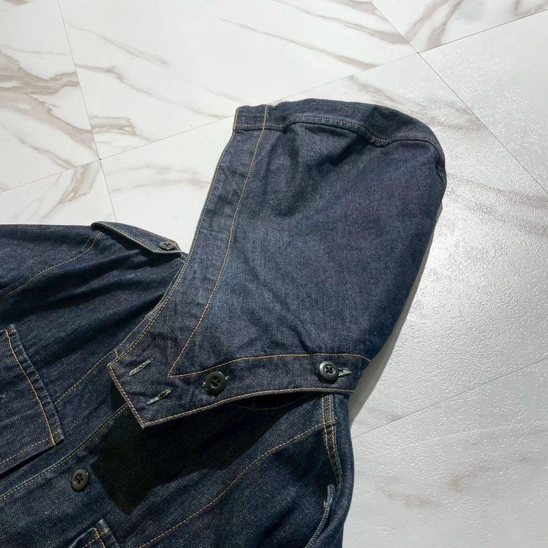 Yohji Yamamoto Y's for men 2Way Denim Hooded Coat Indigo Size L Size US L / EU 52-54 / 3 - 10 Thumbnail