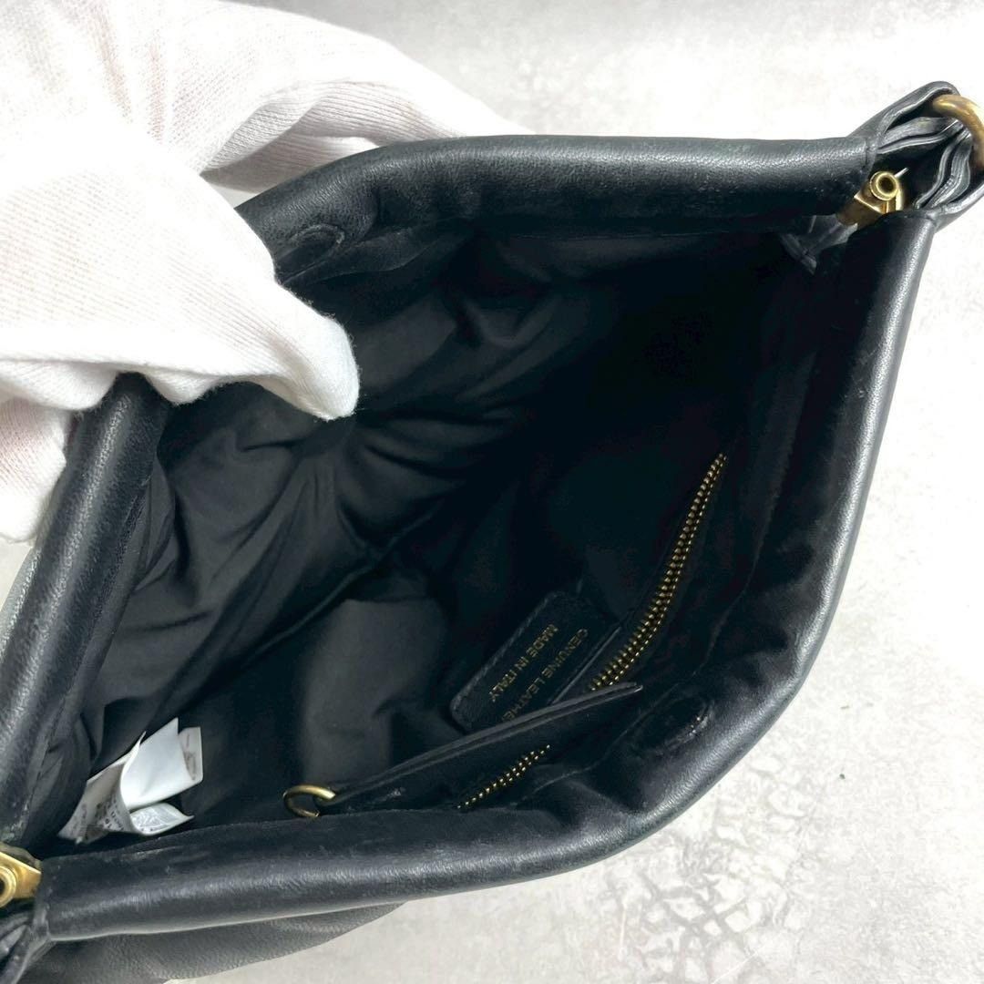 Maison Margiela Maison Margiela 18AW Gram Slam Leather Shoulder Bag Black Size ONE SIZE - 9 Thumbnail