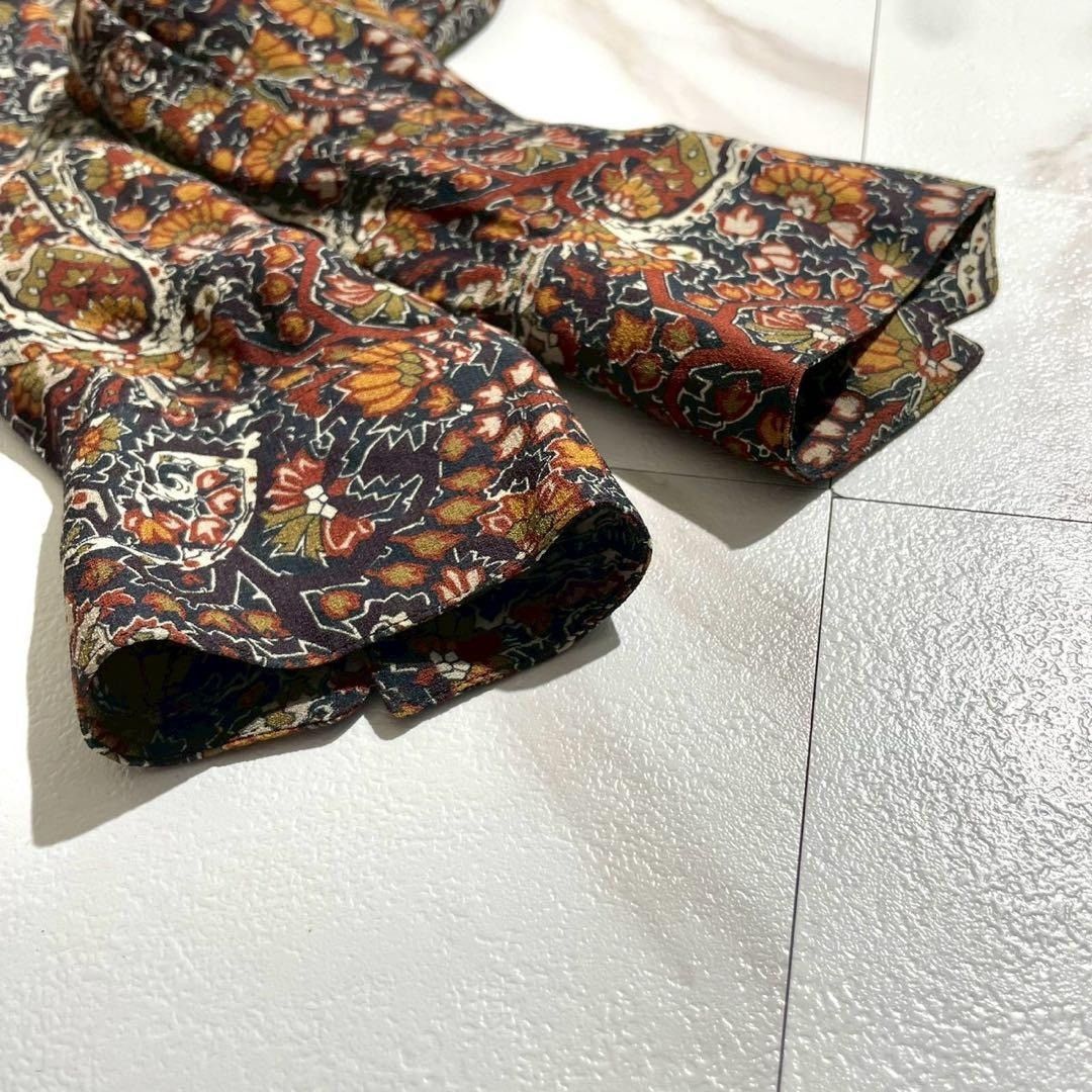Saint Laurent Paris SAINT LAURENT PARIS Paisley Long Sleeve Shirt Rayon Size L Size US L / EU 52-54 / 3 - 9 Thumbnail