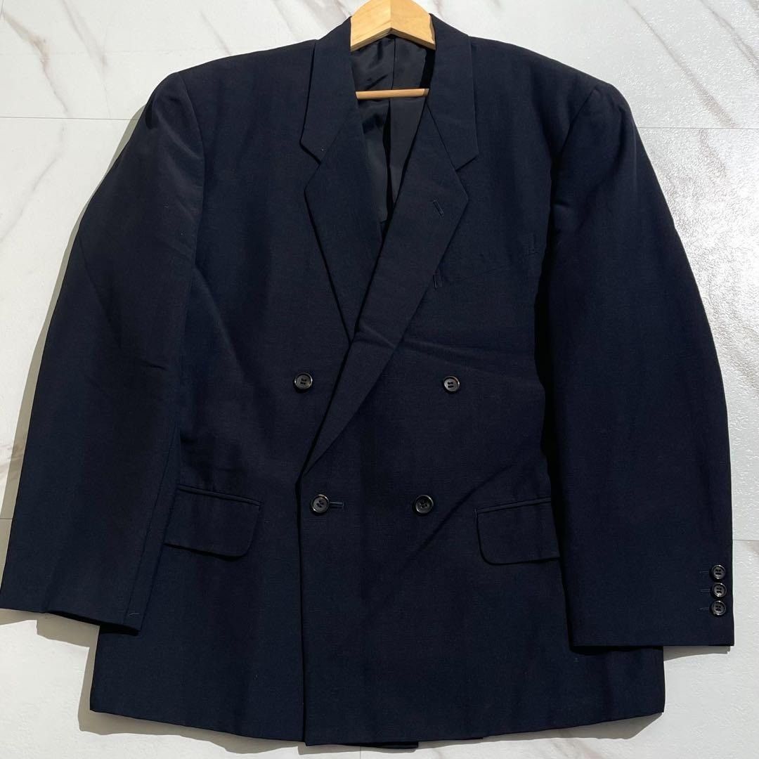 Comme des Garcons COMME des GARÇONS HOMME PLUS 90s Double-Breasted Jacket Dark Navy L Size US L / EU 52-54 / 3 - 4 Thumbnail
