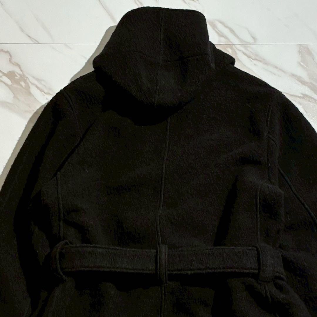 Yohji Yamamoto Yohji Yamamoto POUR HOMME 18AW Hooded Coat Wool Black Size L Size US L / EU 52-54 / 3 - 7 Thumbnail