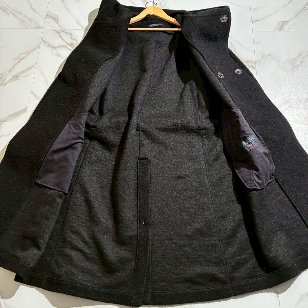 Yohji Yamamoto Yohji Yamamoto POUR HOMME 18AW Hooded Coat Wool Black Size L Size US L / EU 52-54 / 3 - 3 Thumbnail