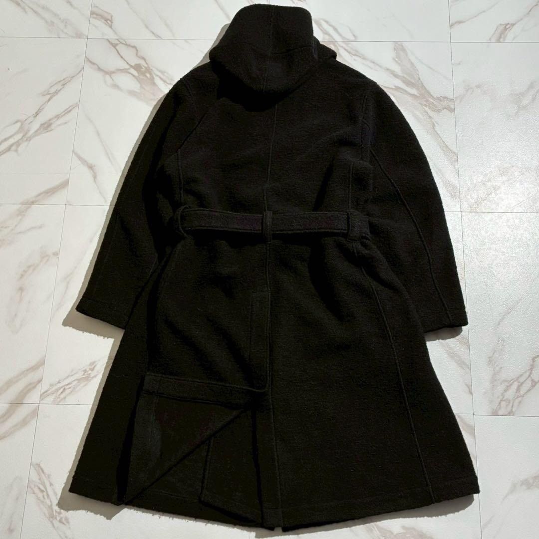 Yohji Yamamoto Yohji Yamamoto POUR HOMME 18AW Hooded Coat Wool Black Size L Size US L / EU 52-54 / 3 - 4 Thumbnail