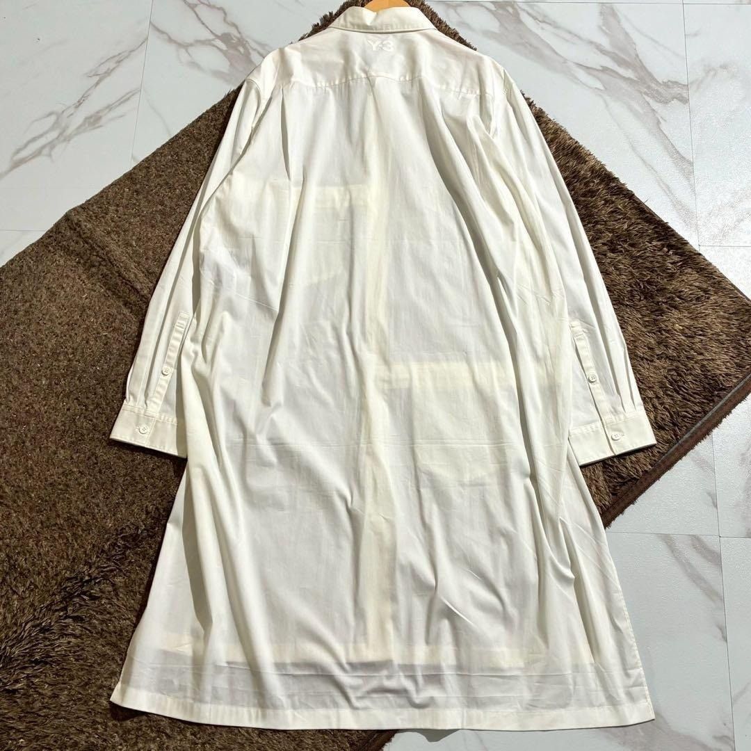 Y-3 Y-3 20AW Long shirt Asymmetry cotton White Size L Size US L / EU 52-54 / 3 - 15 Thumbnail