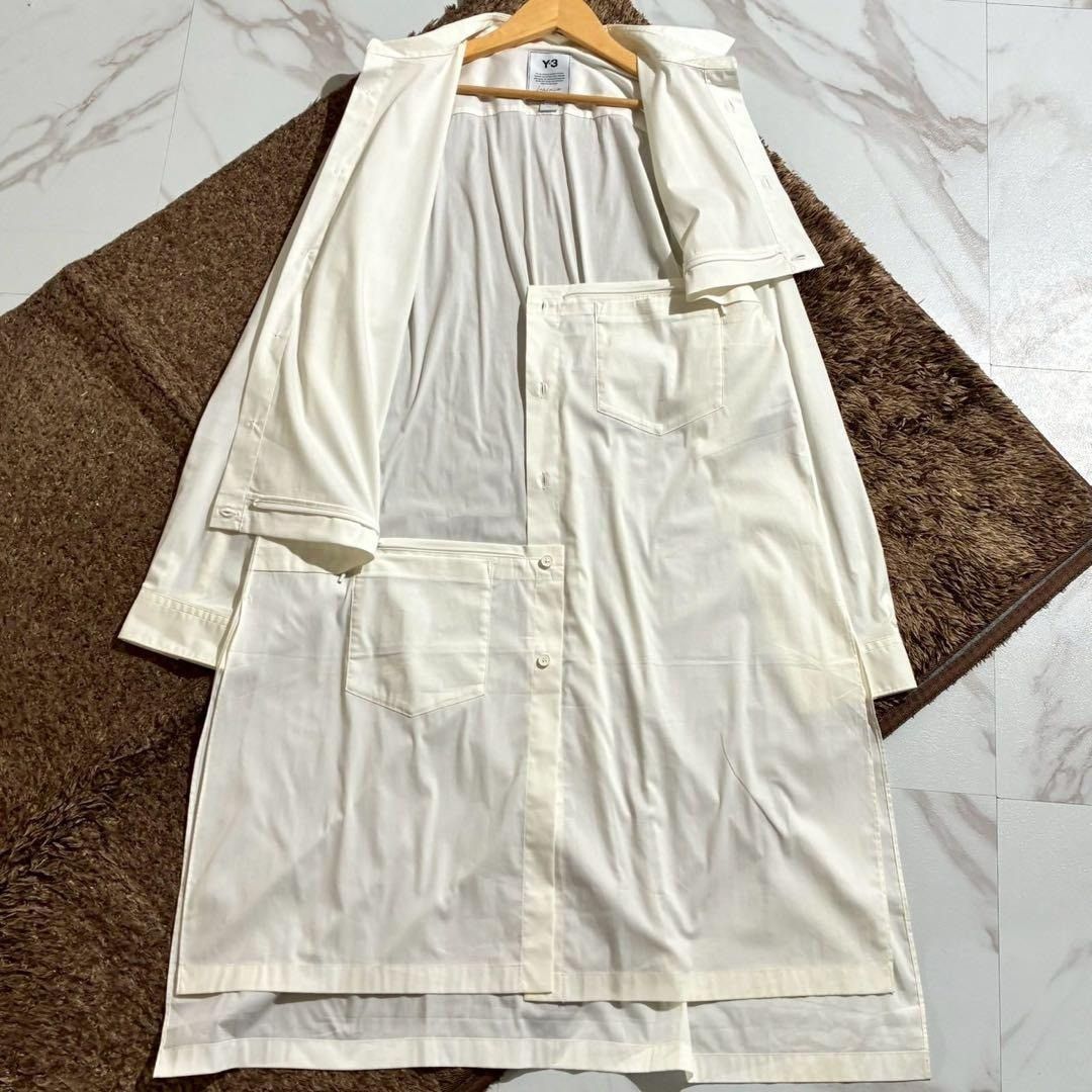 Y-3 Y-3 20AW Long shirt Asymmetry cotton White Size L Size US L / EU 52-54 / 3 - 4 Thumbnail