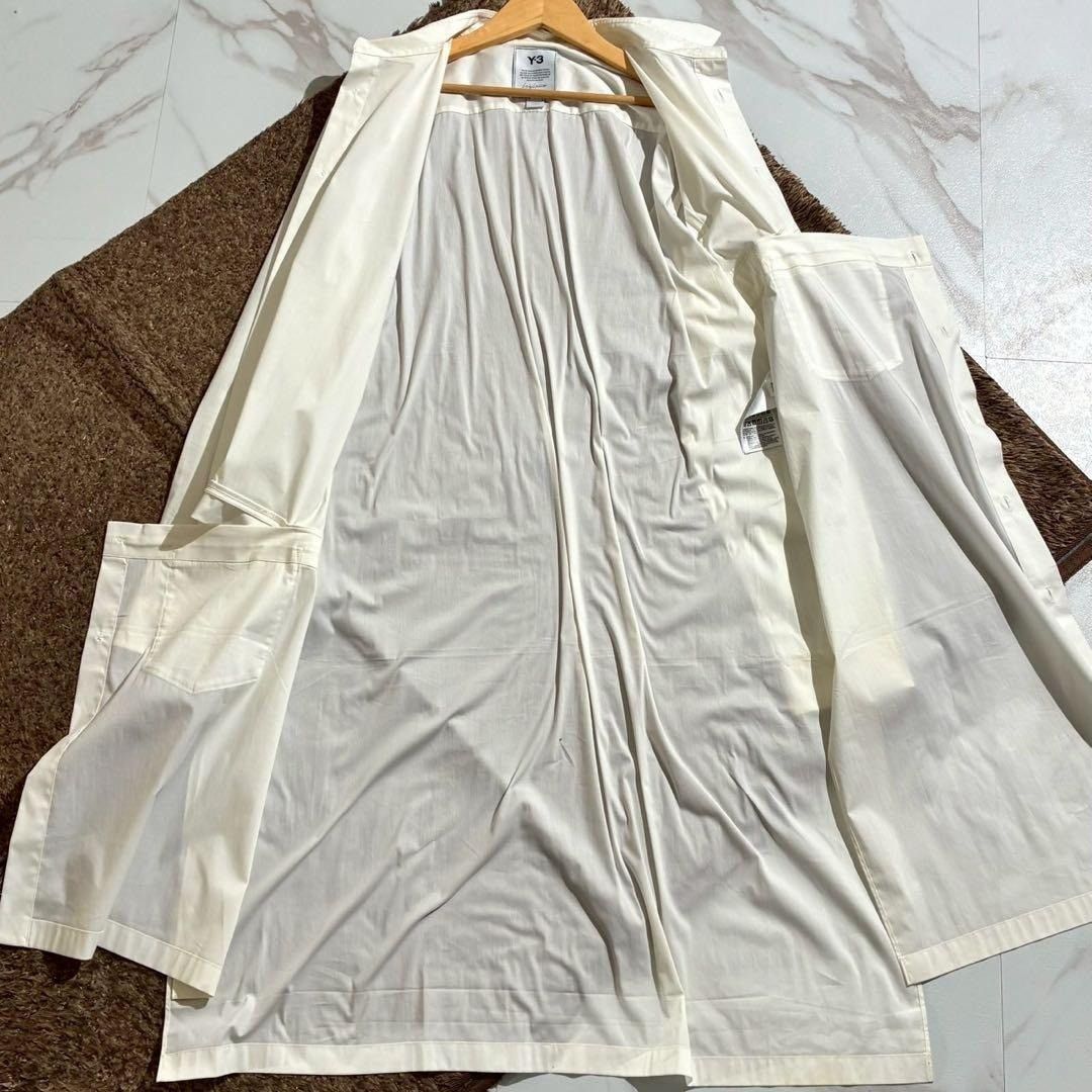 Y-3 Y-3 20AW Long shirt Asymmetry cotton White Size L Size US L / EU 52-54 / 3 - 5 Thumbnail
