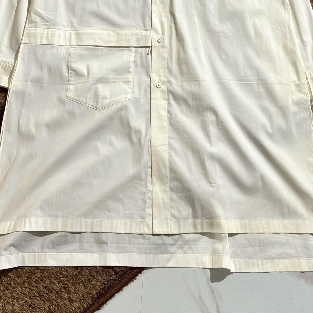 Y-3 Y-3 20AW Long shirt Asymmetry cotton White Size L Size US L / EU 52-54 / 3 - 8 Thumbnail