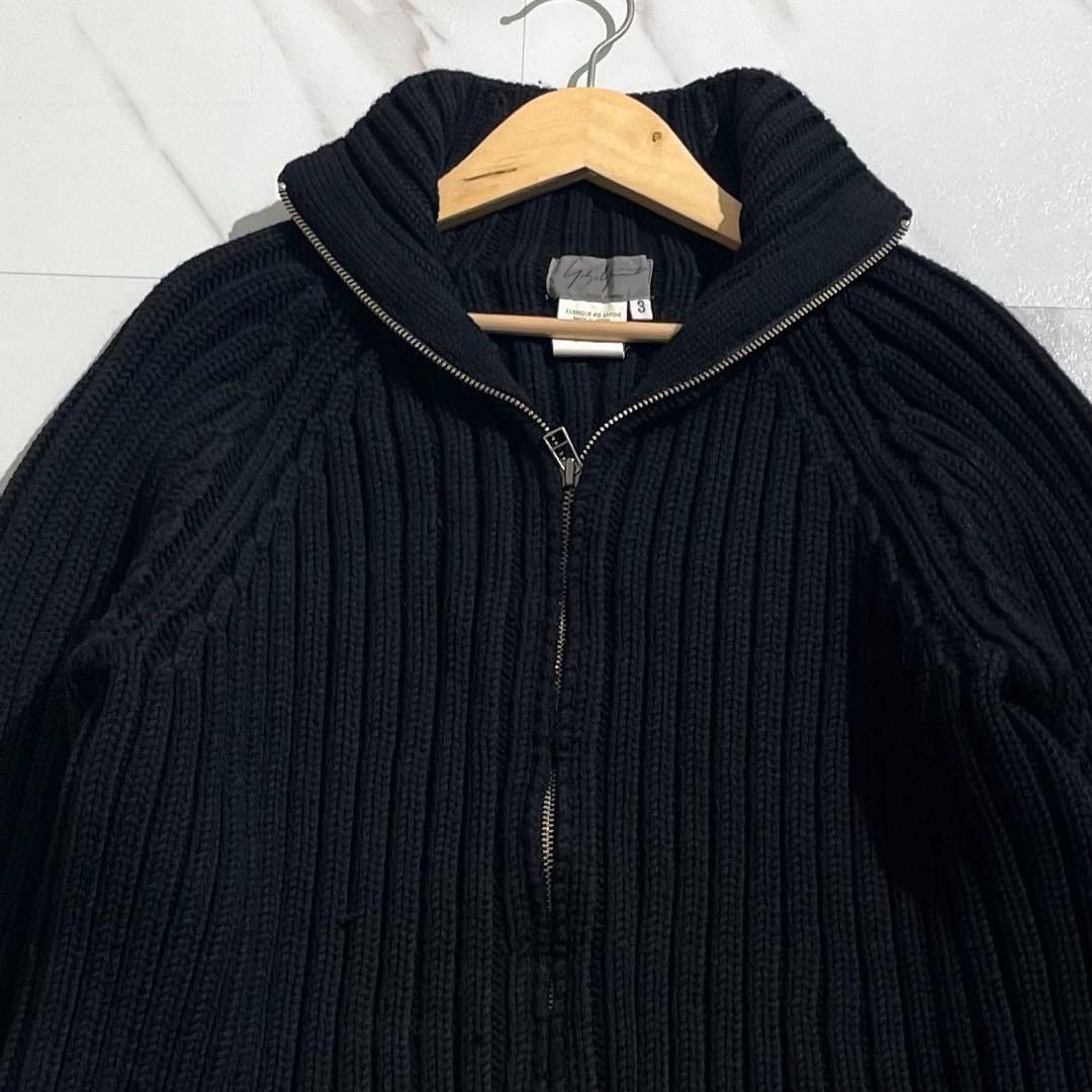Yohji Yamamoto Yohji Yamamoto POUR HOMME 01AW Knit Black Size3 Size US L / EU 52-54 / 3 - 5 Thumbnail