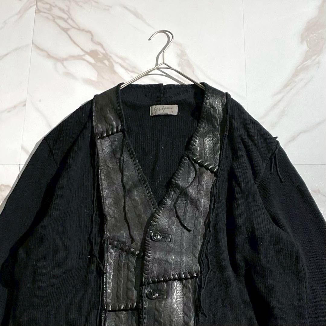 Yohji Yamamoto Yohji Yamamoto HOMME 19SS Cotton Cardigan Black Size L Size US L / EU 52-54 / 3 - 5 Thumbnail