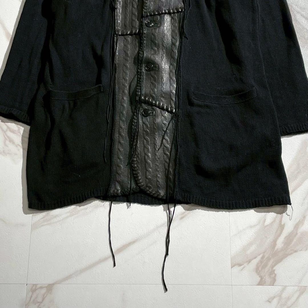 Yohji Yamamoto HOMME 19SS Cotton Cardigan Black Size L
