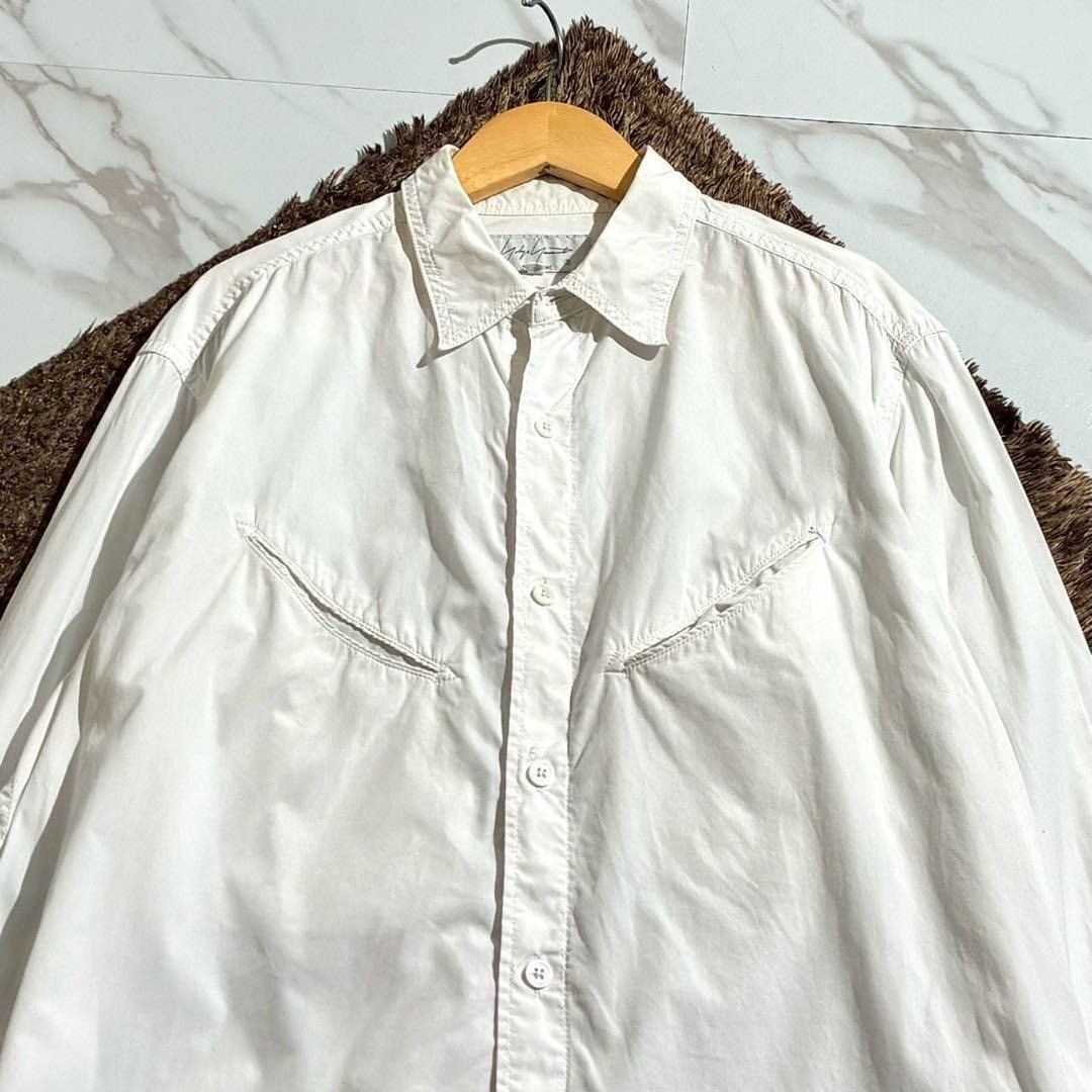 Yohji Yamamoto Yohji Yamamoto POUR HOMME 23AW Shirt White Size2 Size US M / EU 48-50 / 2 - 6 Thumbnail