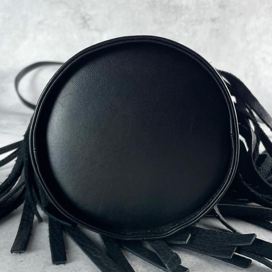 Yohji Yamamoto Yohji Yamamoto +NOIR 20SS Fringe Shoulder Bag Leather Black Size ONE SIZE - 8 Thumbnail