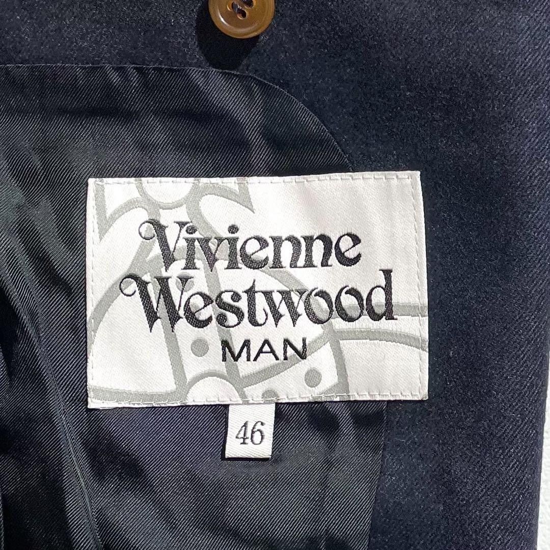 Vivienne Westwood Vivienne Westwood MAN Single-Breasted Tailored Jacket Navy Size 46 Size US M / EU 48-50 / 2 - 9 Thumbnail