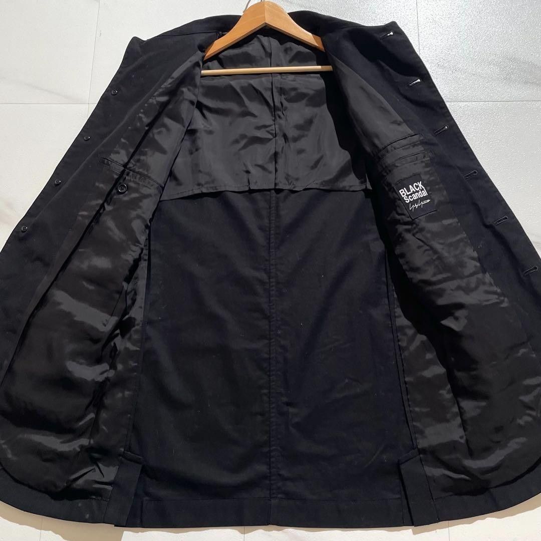 Yohji Yamamoto BLACK Scandal Yohji Yamamoto POUR HOMME 20SS Tailored Jacket Black Size L Size US L / EU 52-54 / 3 - 2 Thumbnail
