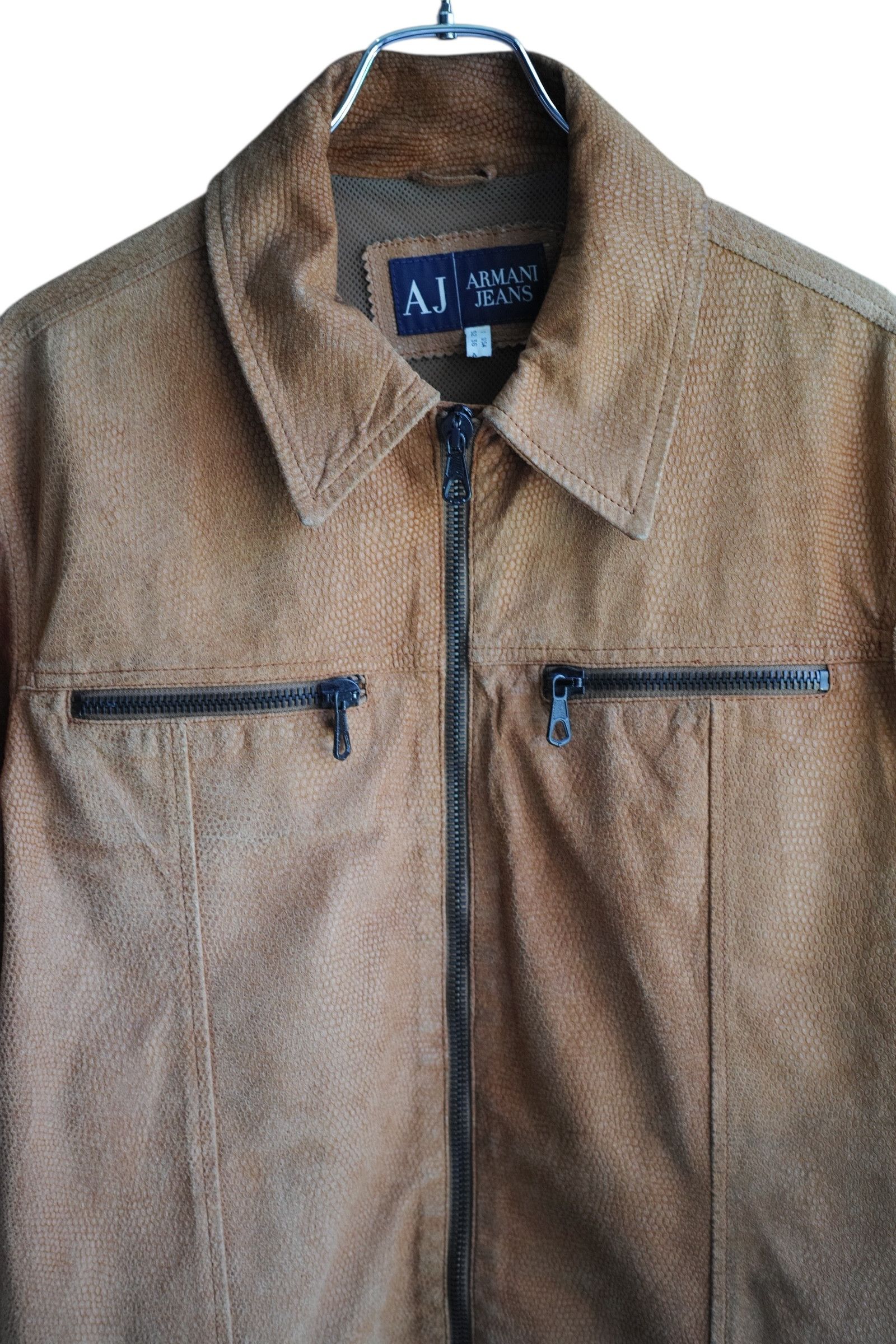 Armani ARMANI JEANS Leather jacket brown size 52 Size US L / EU 52-54 / 3 - 5 Thumbnail