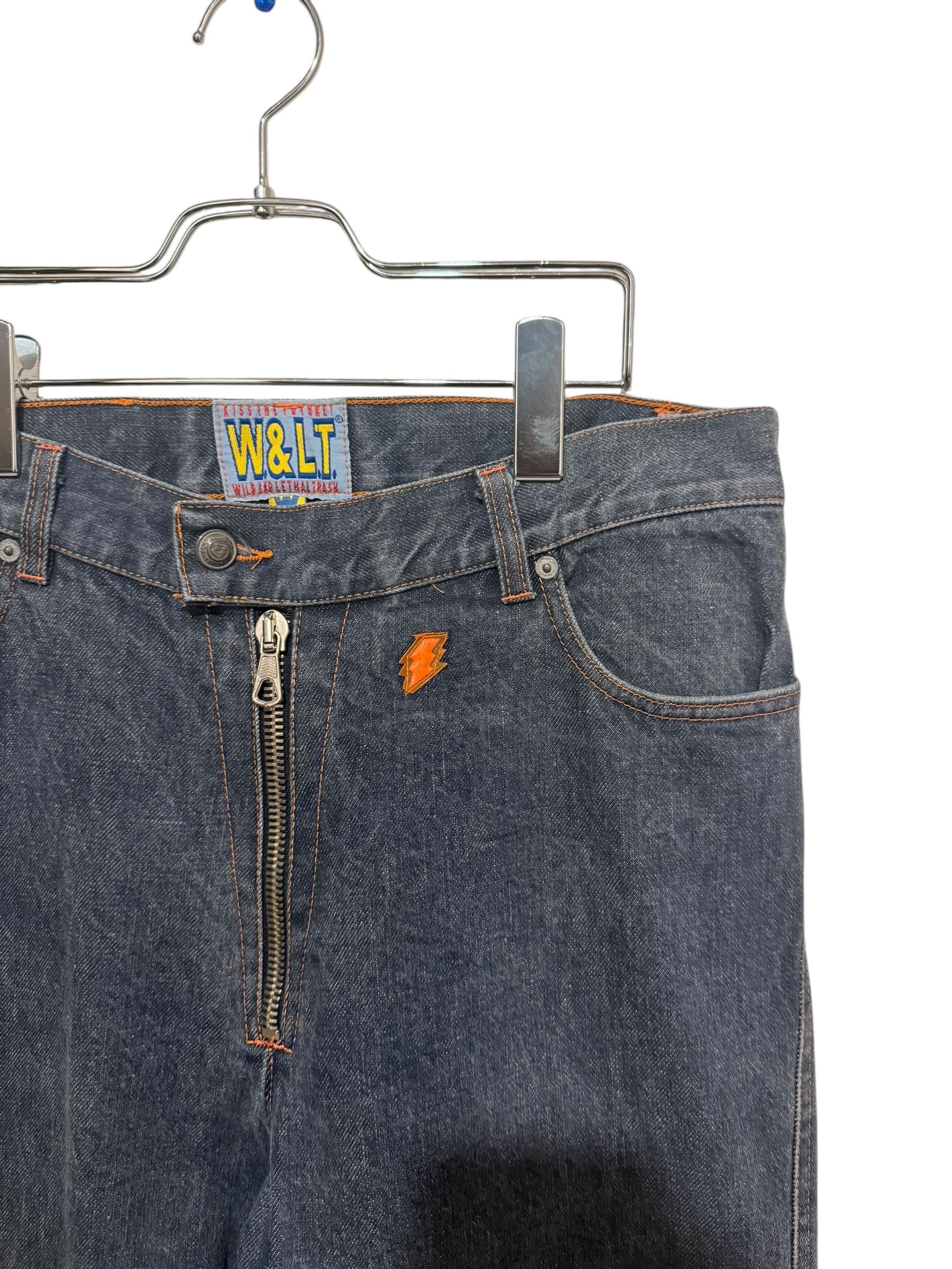 W&LT W&LT Wide 90's Denim pants indigo size31 Size US 31 - 4 Thumbnail